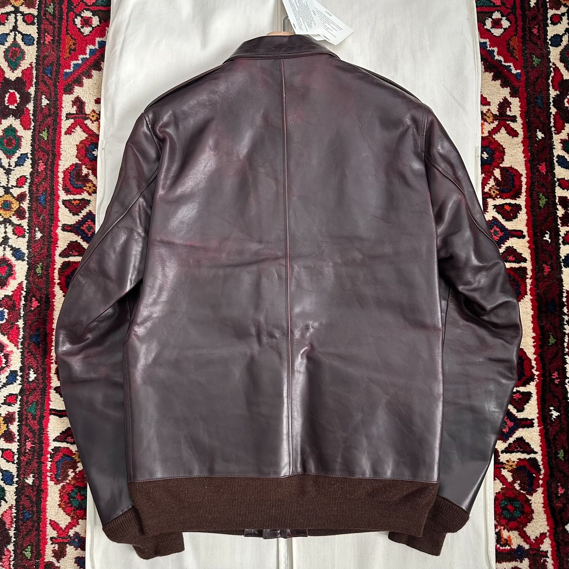 Visvim visvim elmendorf leather jacket in burgundy Size US M / EU 48-50 / 2 - 3 Thumbnail