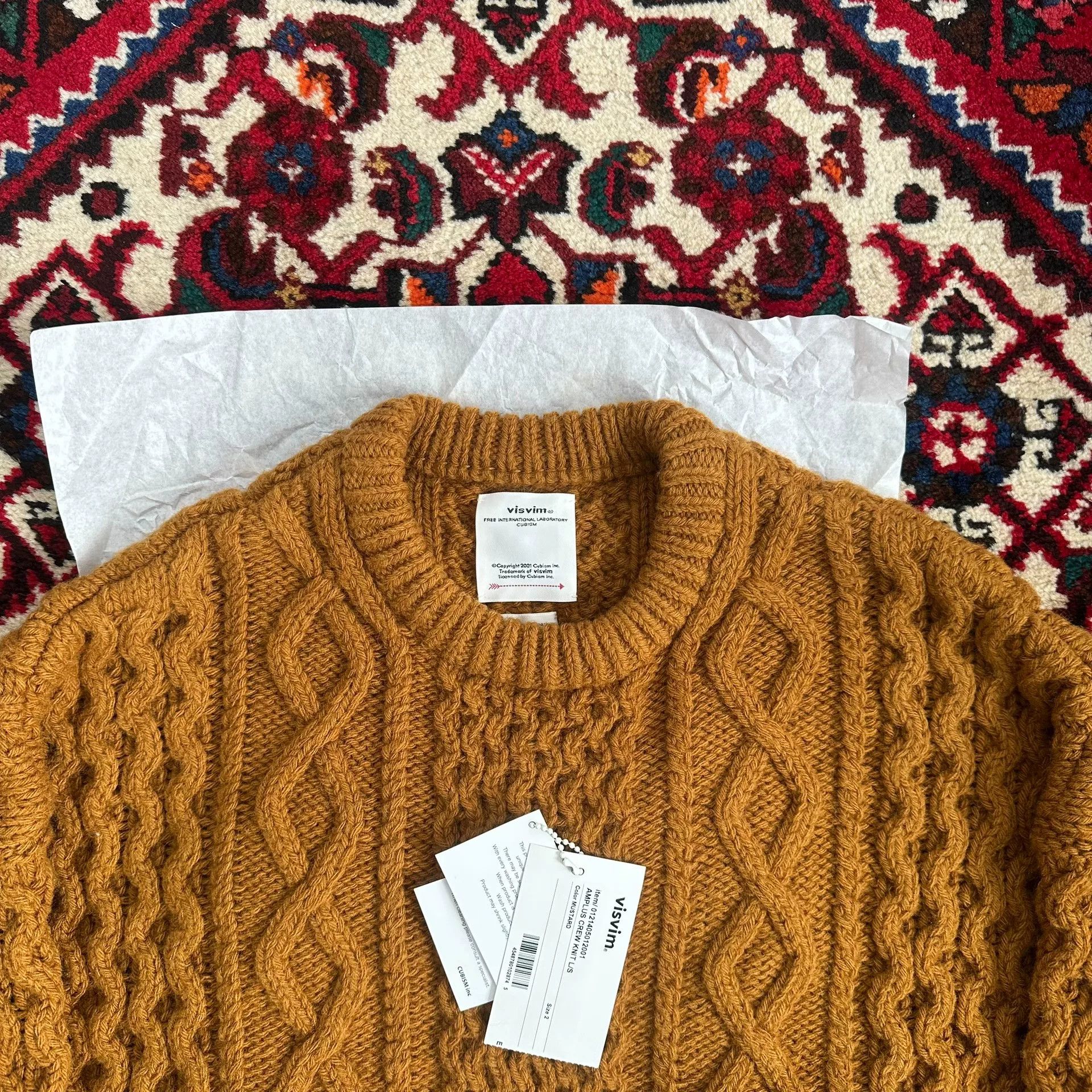 Visvim visvim amplus crew knit sweater for sale Size US L / EU 52-54 / 3 - 4 Thumbnail