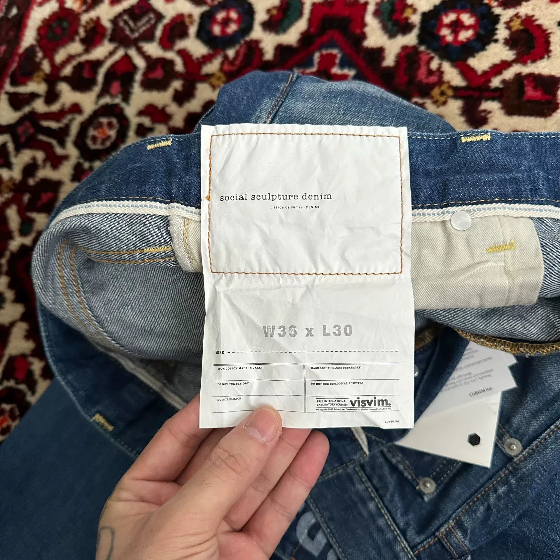 Visvim visvim wide wash denim pants w36l30 Size US 36 / EU 52 - 7 Thumbnail