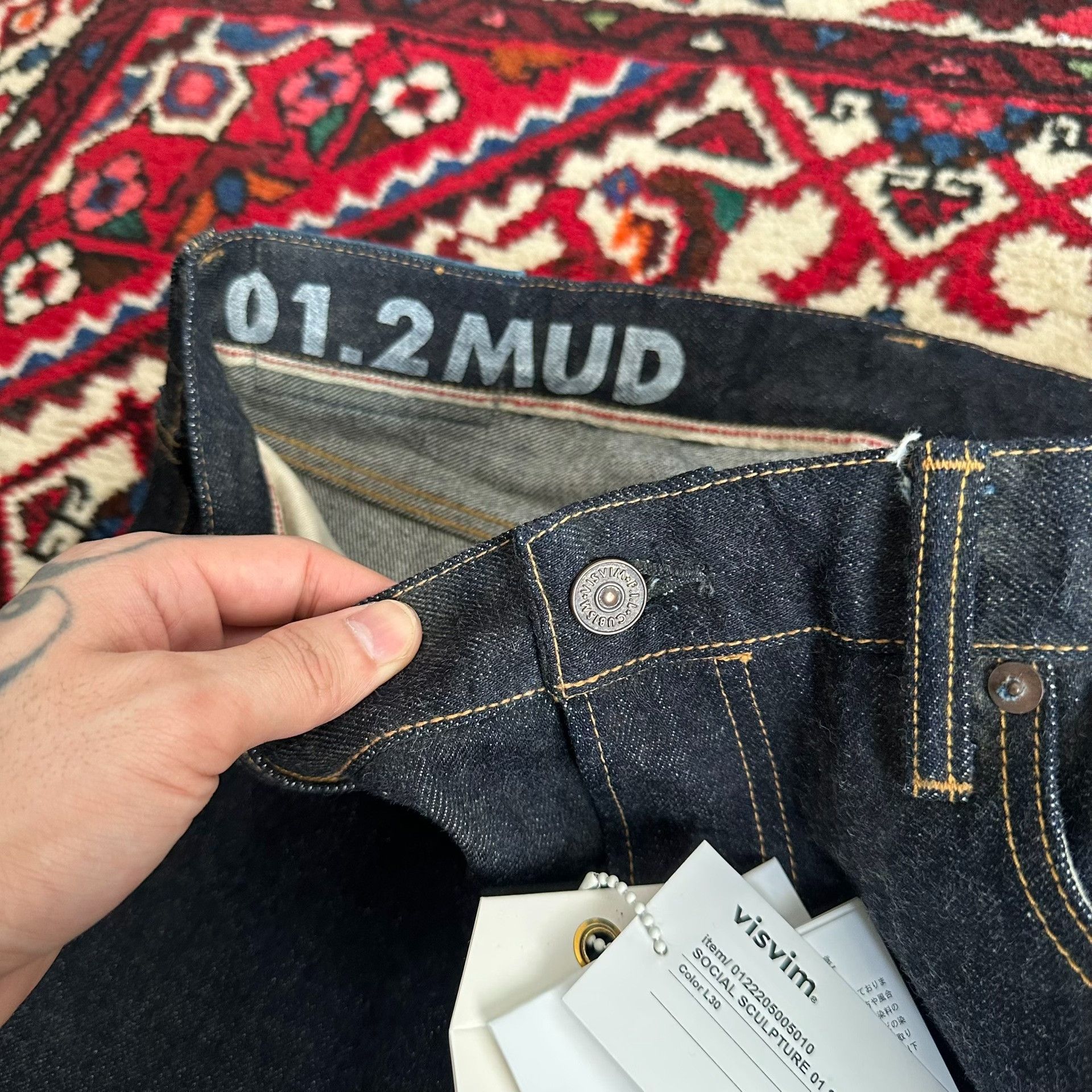 Visvim visvim mud-dyed denim pants w34l30 Size US 34 / EU 50 - 4 Thumbnail