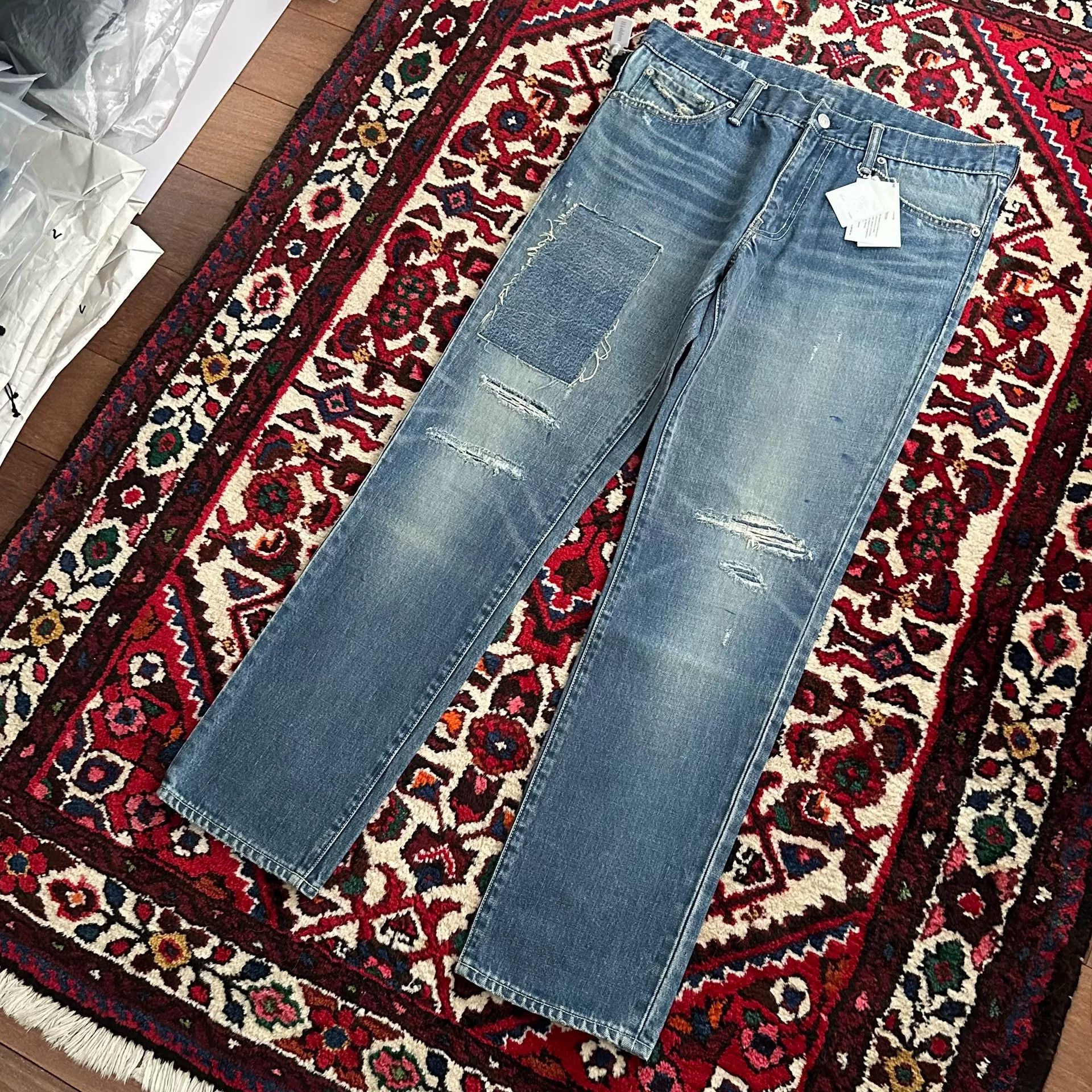 Visvim visvim mud-dyed wide-leg jeans Size US 34 / EU 50 - 5 Thumbnail