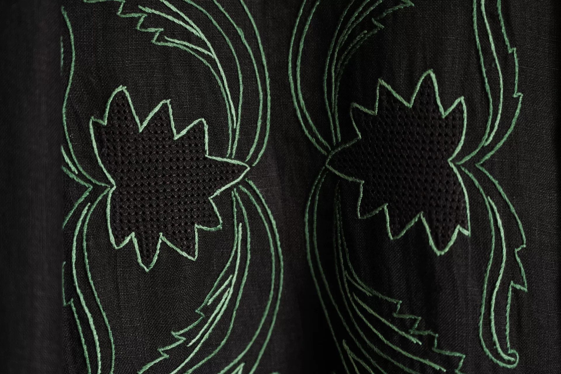 Yohji Yamamoto embroidered black long sleeve shirt Size US M / EU 48-50 / 2 - 6 Thumbnail