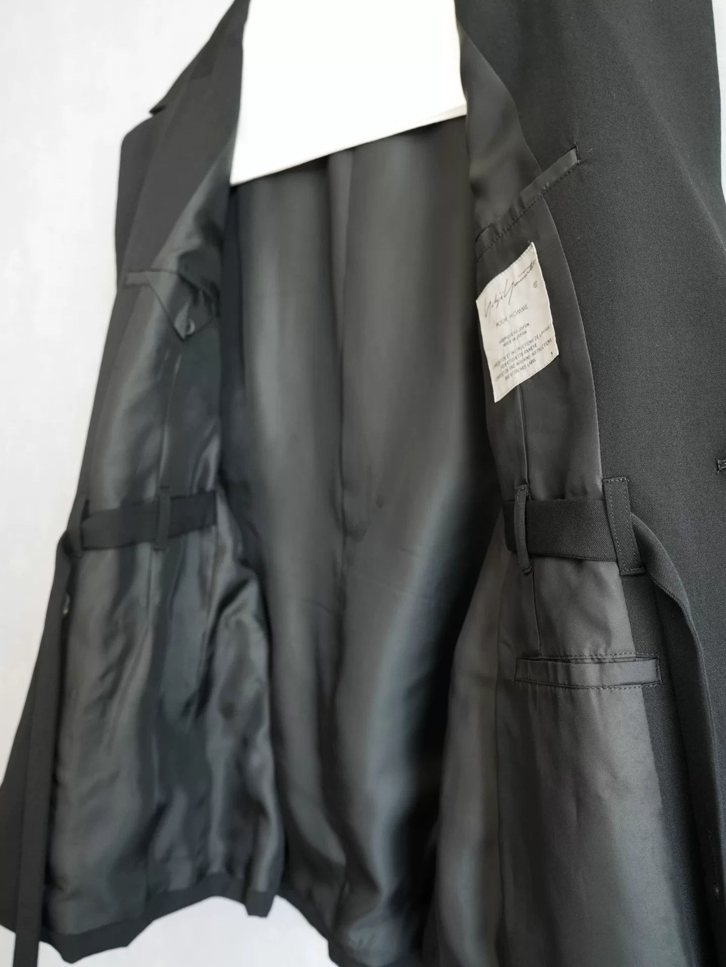 Yohji Yamamoto yohji yamamoto black lace-up jacket Size US S / EU 44-46 / 1 - 7 Thumbnail