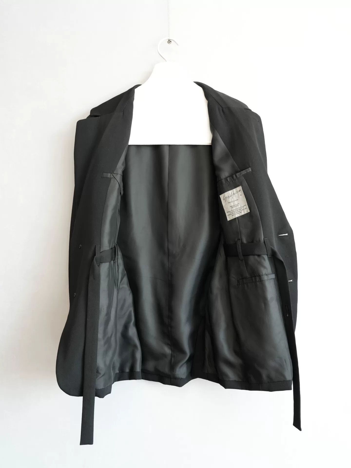 Yohji Yamamoto yohji yamamoto black lace-up jacket Size US S / EU 44-46 / 1 - 6 Thumbnail