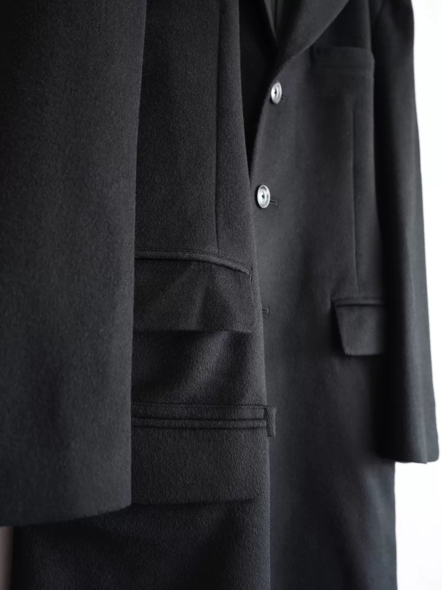 Yohji Yamamoto yohji yamamoto wool coat with notch collar Size US S / EU 44-46 / 1 - 7 Thumbnail