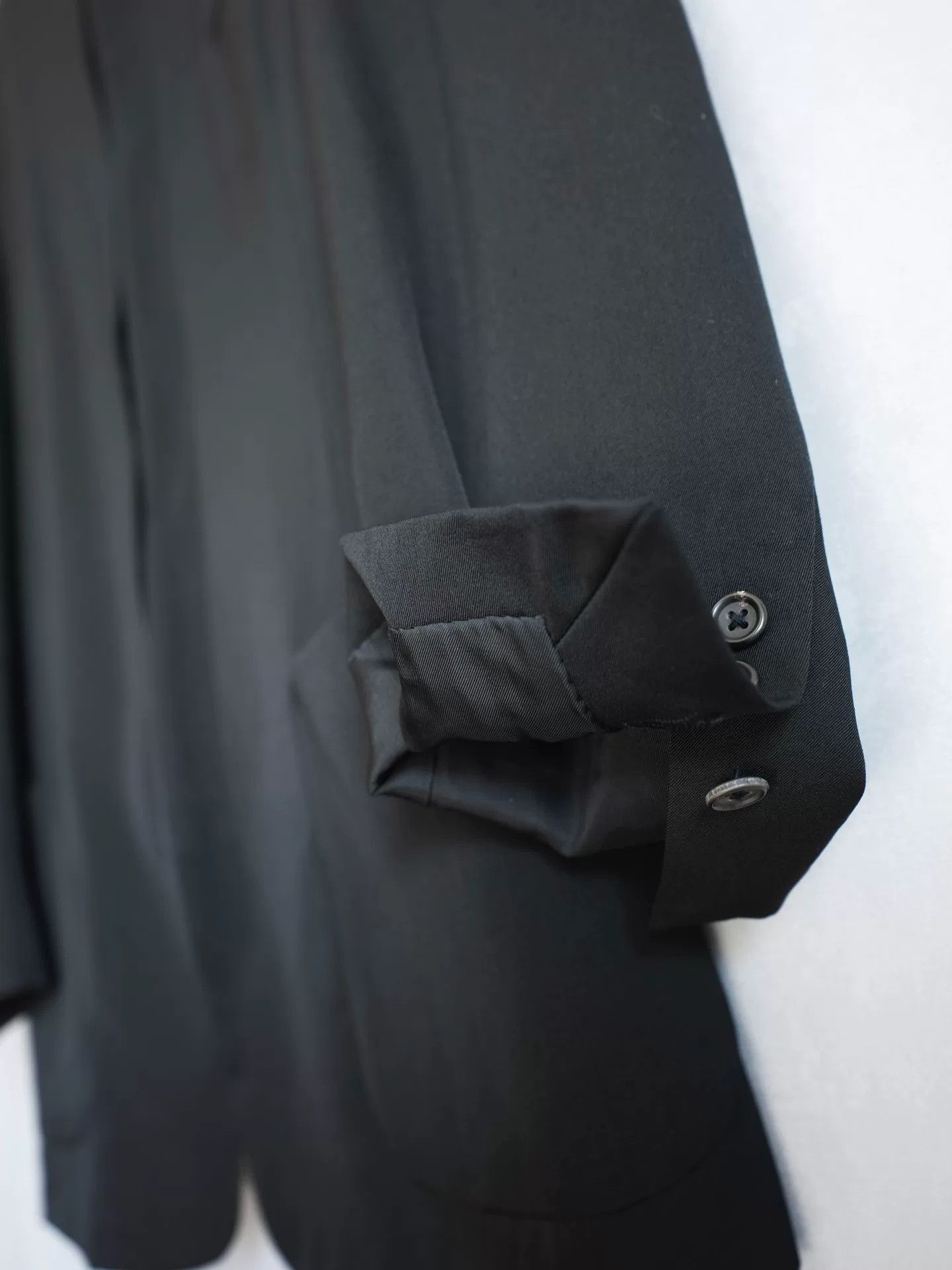 Yohji Yamamoto yohji yamamoto black double-layered coat Size US S / EU 44-46 / 1 - 5 Thumbnail