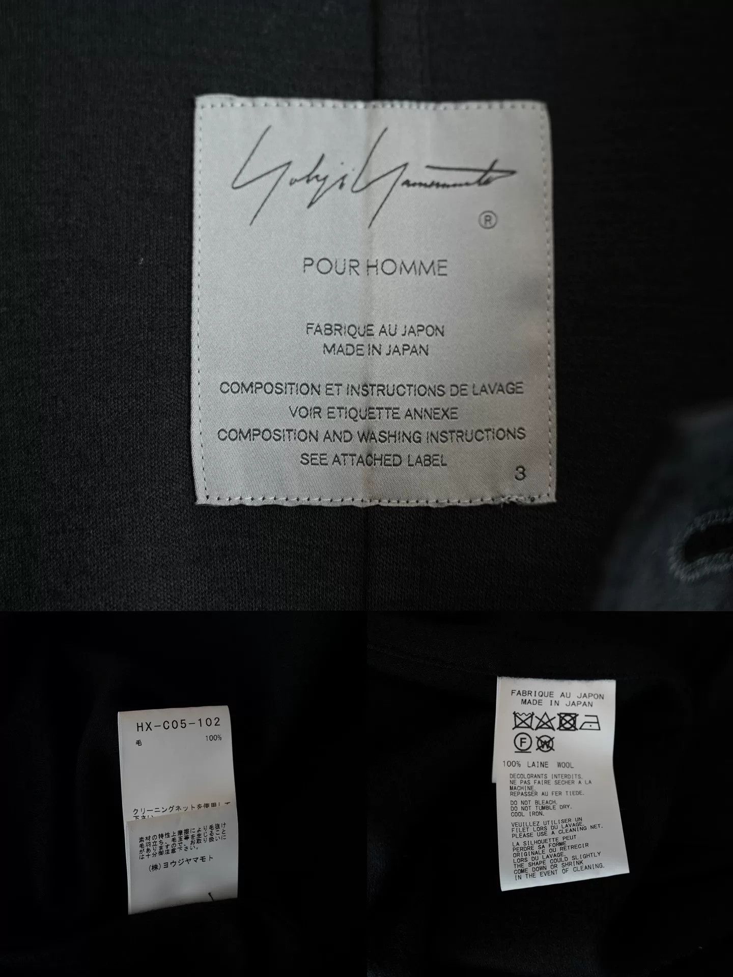 Yohji Yamamoto black wool cape coat by Yohji Yamamoto Size US L / EU 52-54 / 3 - 9 Thumbnail