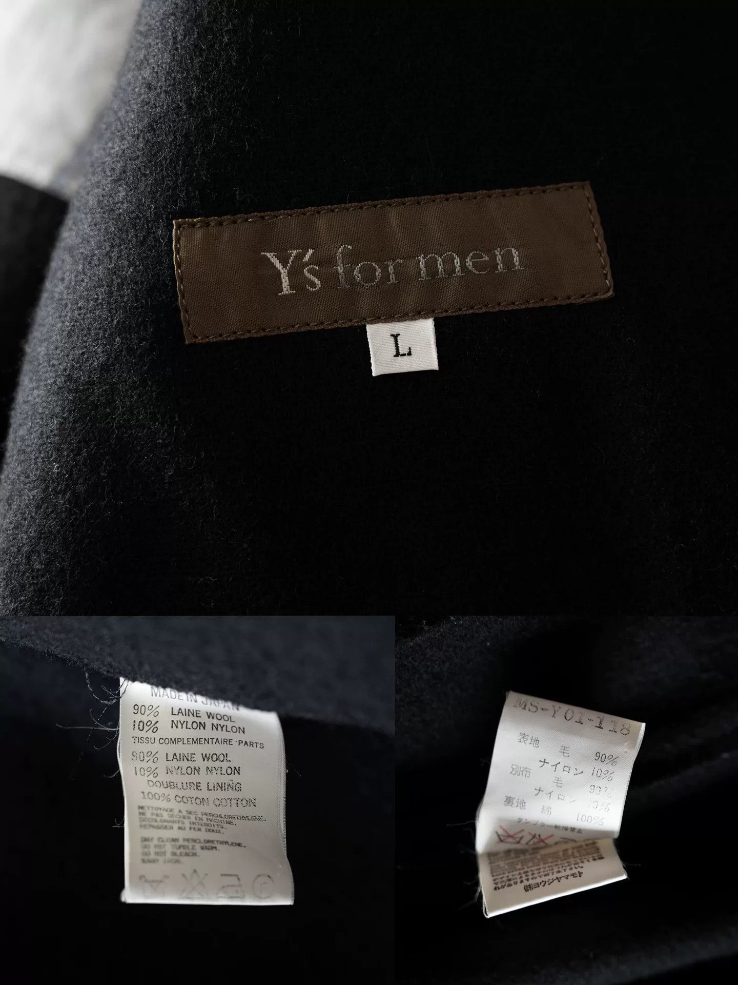 Y's for Men y's for men double zipper jacket Size US L / EU 52-54 / 3 - 7 Thumbnail