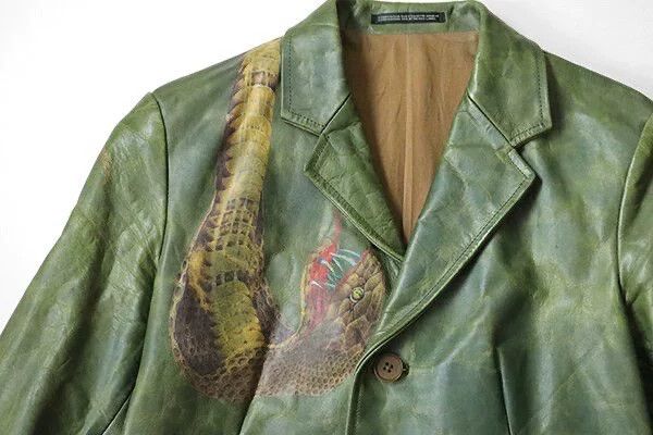 Yohji Yamamoto Yohji Yamamoto Cobra Skin Leather Jacket Size US S / EU 44-46 / 1 - 5 Thumbnail