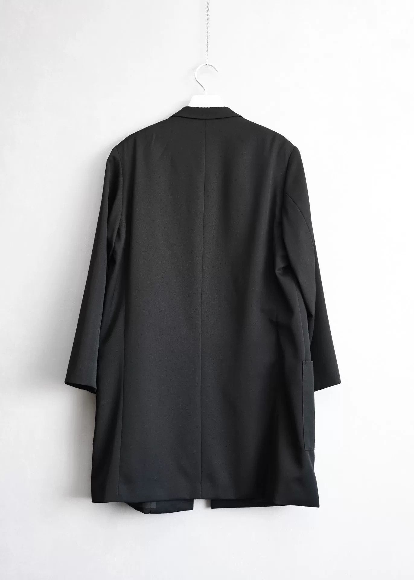 Yohji Yamamoto Yohji Yamamoto Black Long Coat Without Buttons Size US S / EU 44-46 / 1 - 7 Thumbnail