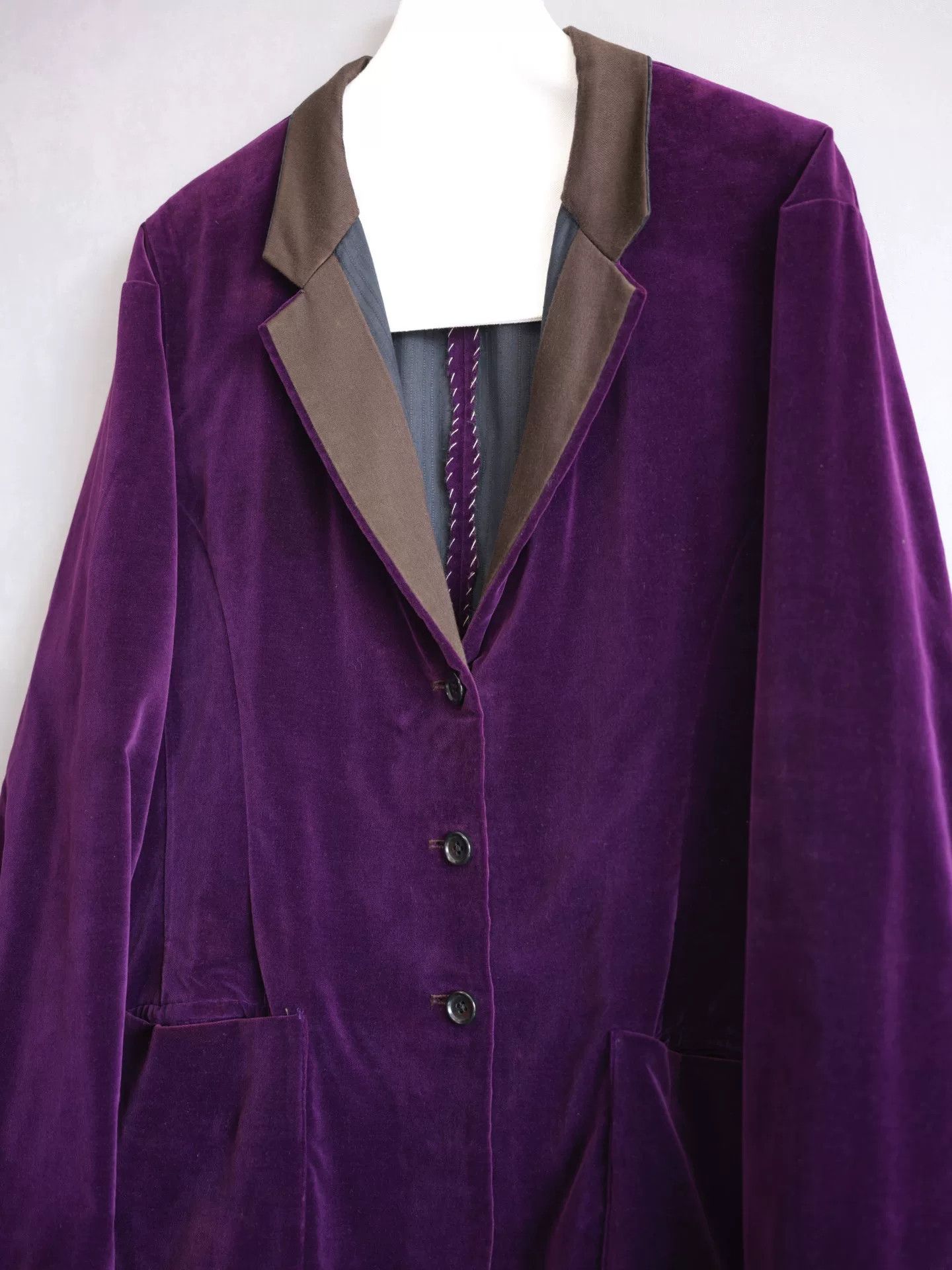 Yohji Yamamoto dual-sided velvet jacket by Yohji Yamamoto Size US S / EU 44-46 / 1 - 5 Thumbnail