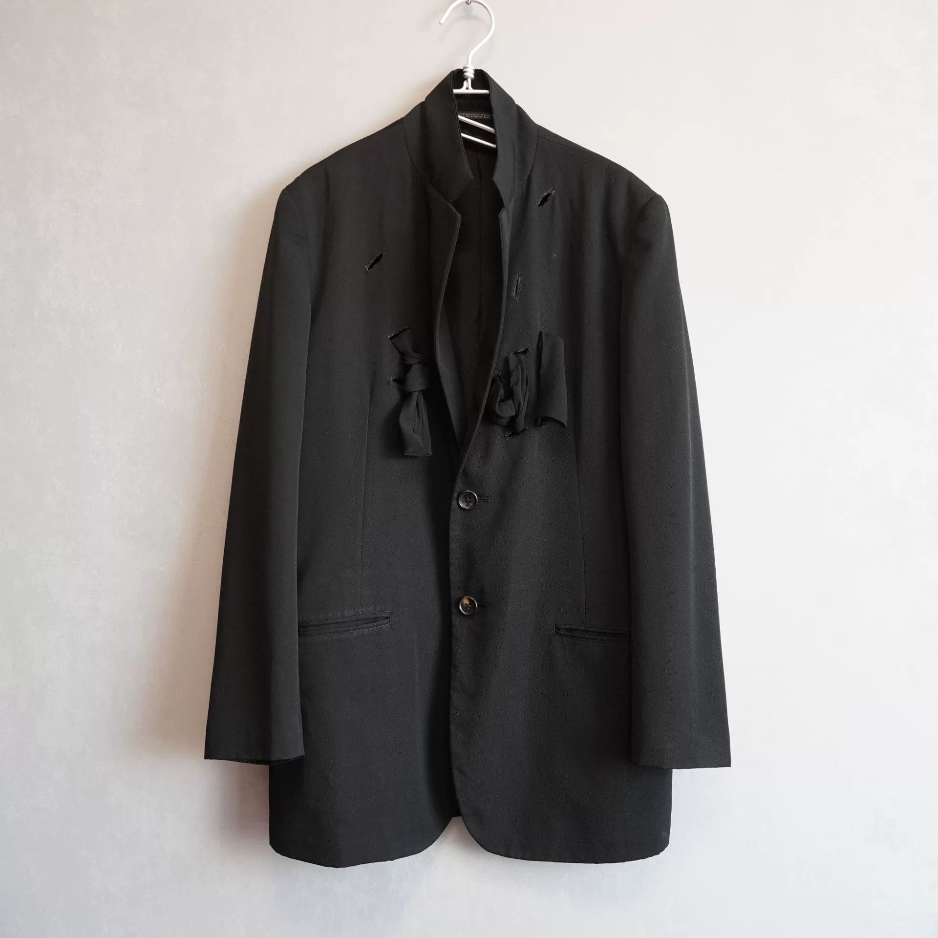 Yohji Yamamoto black baroque style hollow jacket Size S / US 4 / IT 40 - 3 Thumbnail