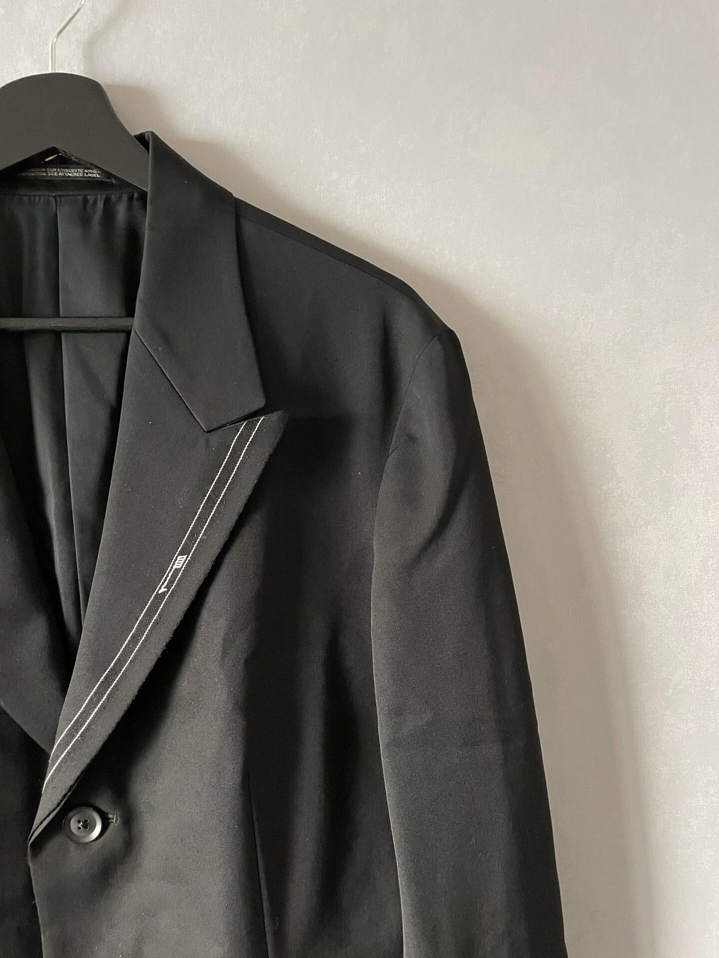 Yohji Yamamoto asymmetrical jacket with sleeve patch by yohji yamamoto Size US S / EU 44-46 / 1 - 3 Thumbnail