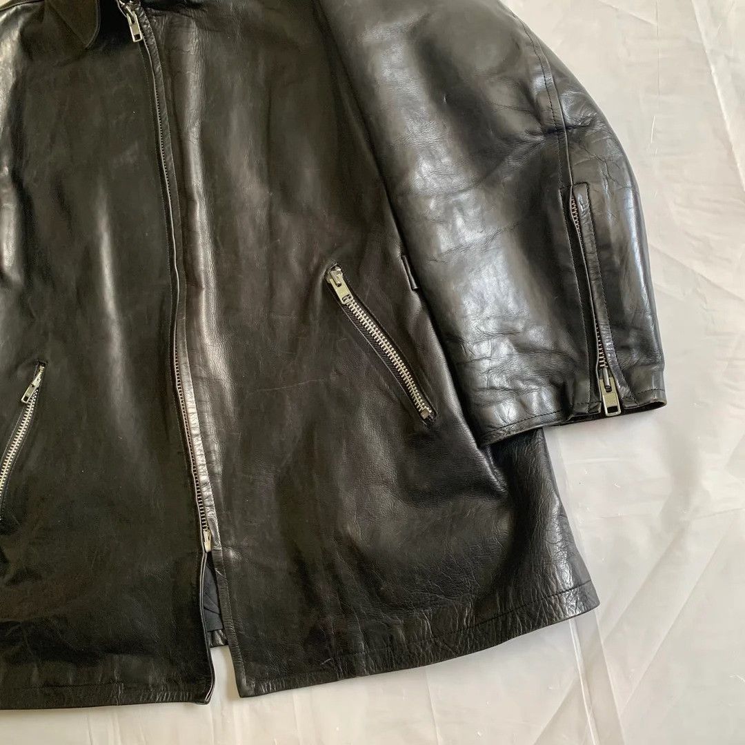 Yohji Yamamoto Yohji Yamamoto 1995AW Leather Jacket Size US M / EU 48-50 / 2 - 2 Thumbnail