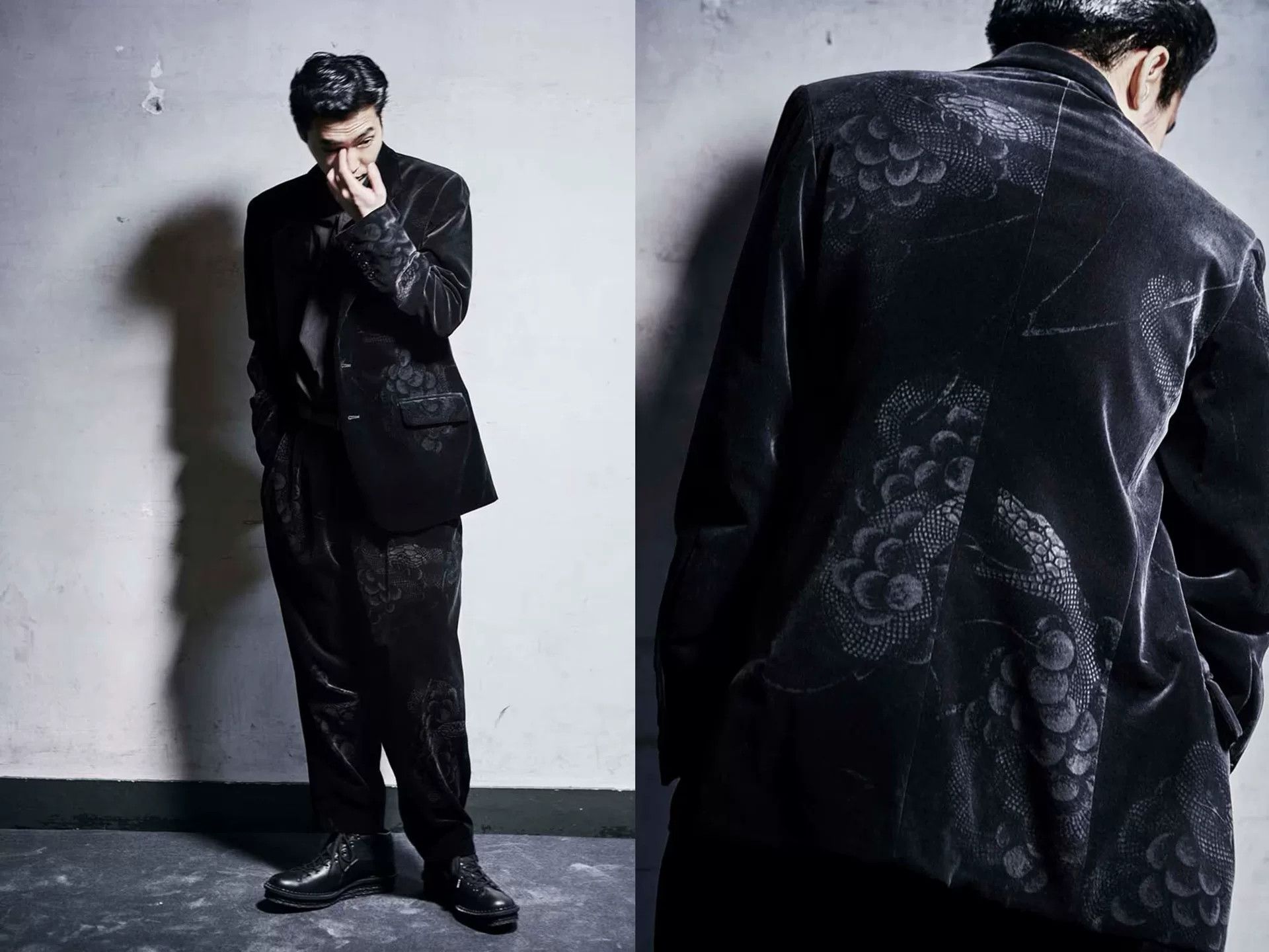 Yohji Yamamoto yohji yamamoto velvet jacket with grapes design Size US M / EU 48-50 / 2 - 3 Thumbnail