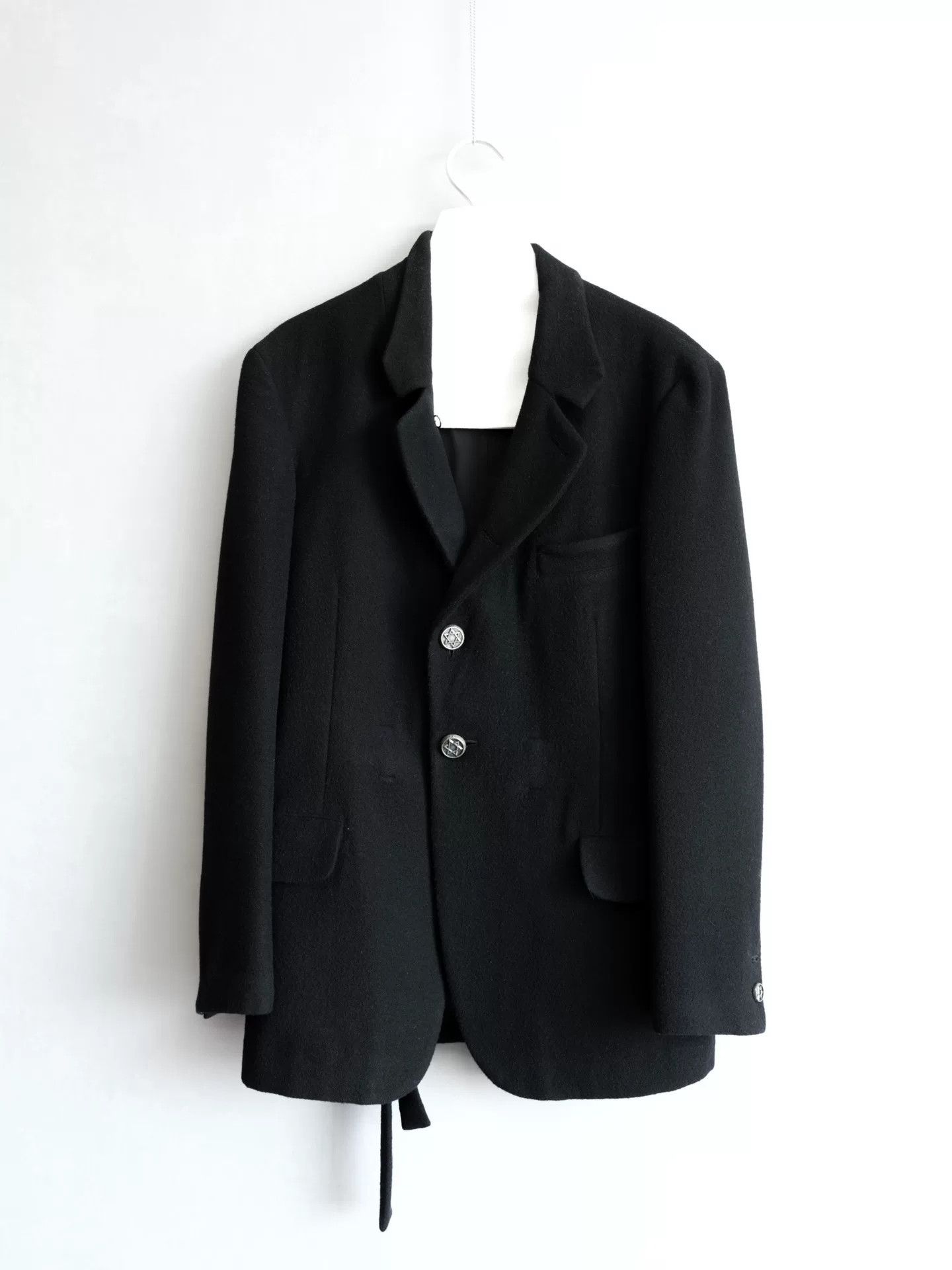 Yohji Yamamoto yohji yamamoto black jacket with silver buttons Size US M / EU 48-50 / 2 - 4 Thumbnail