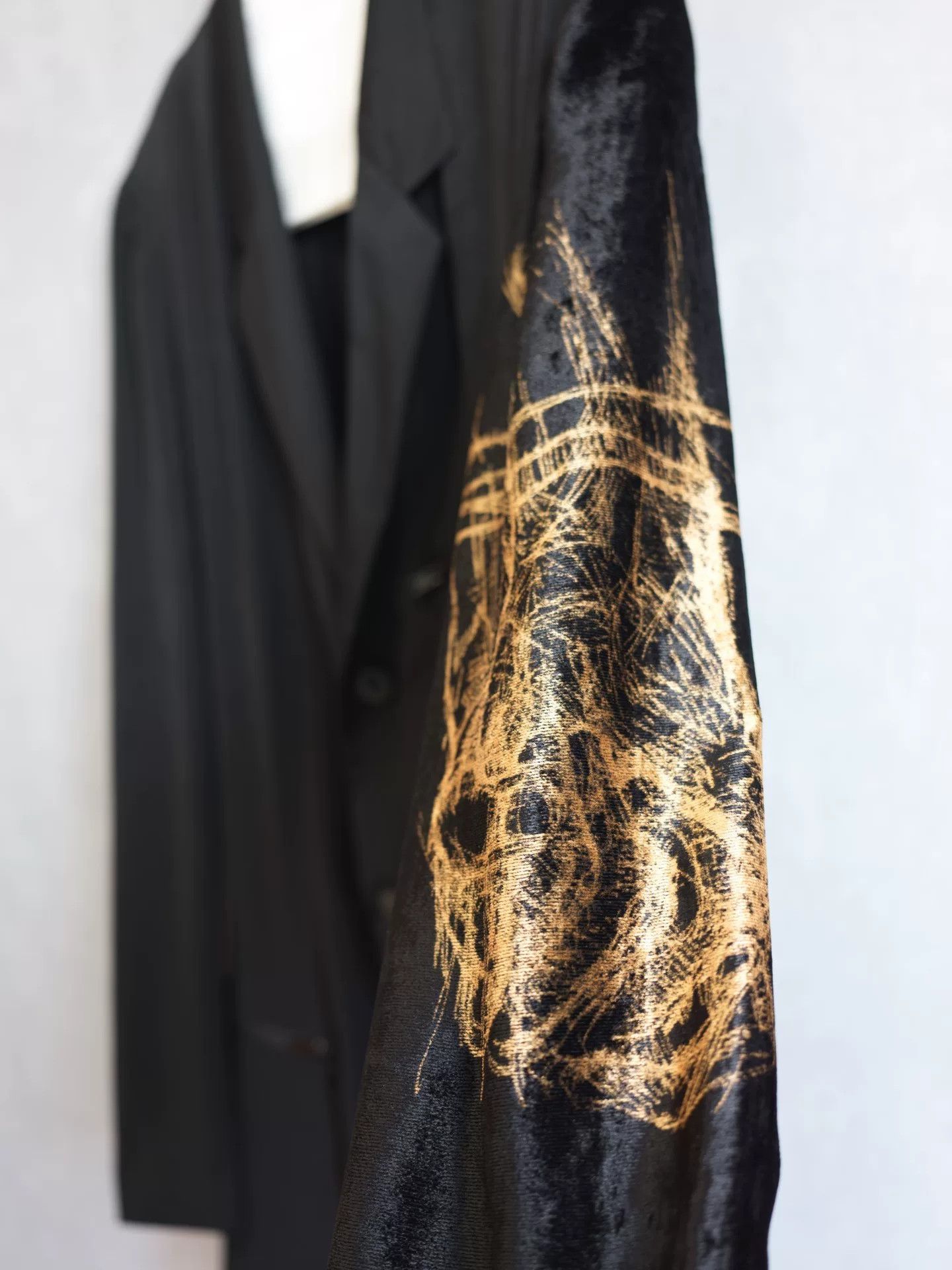 Yohji Yamamoto yohji yamamoto velvet sleeve cascade jacket Size US L / EU 52-54 / 3 - 3 Thumbnail