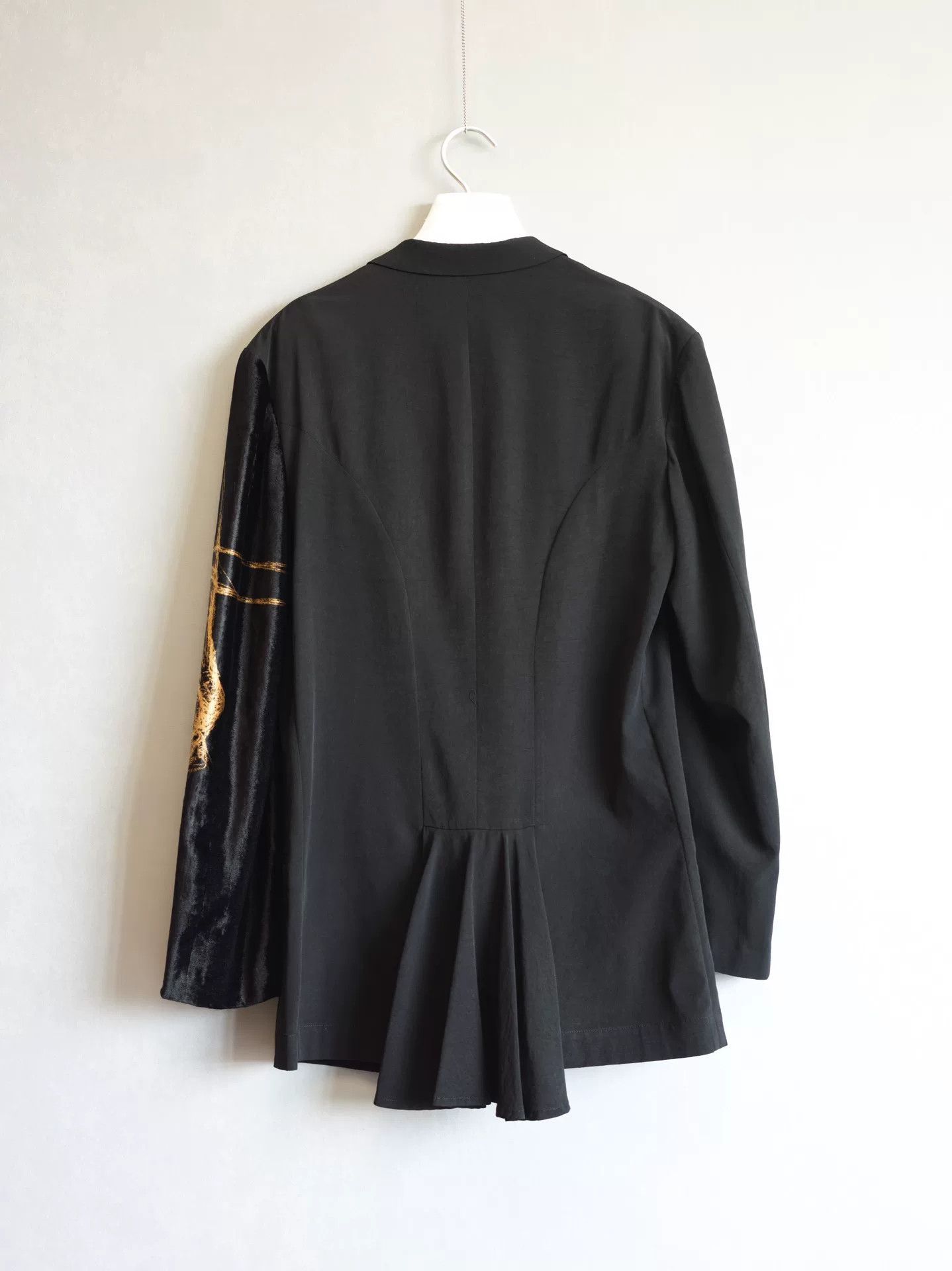 Yohji Yamamoto yohji yamamoto velvet sleeve cascade jacket Size US L / EU 52-54 / 3 - 5 Thumbnail