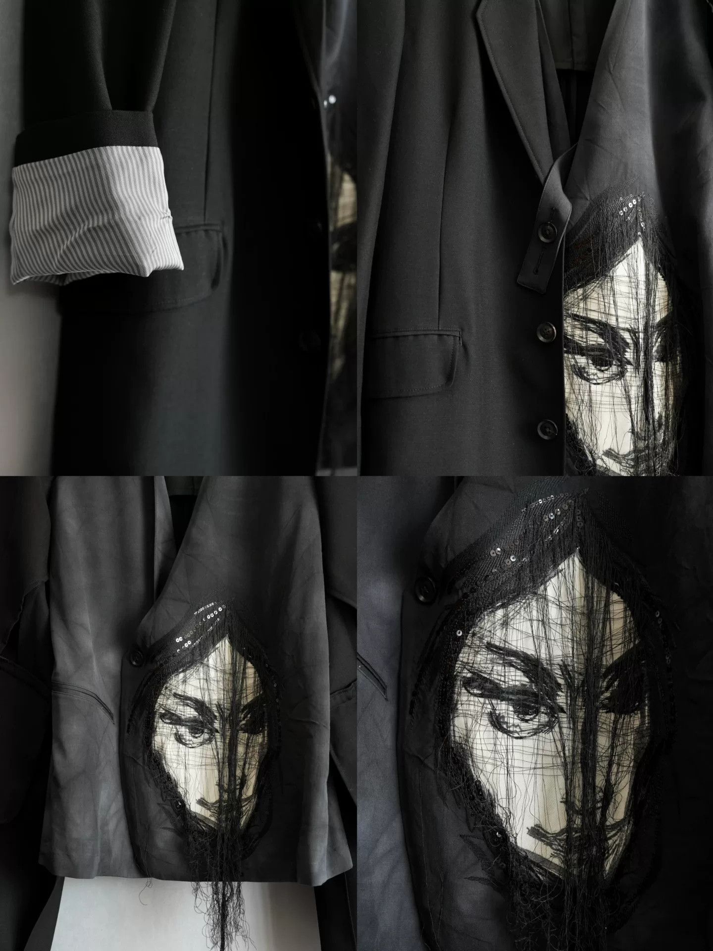 Yohji Yamamoto Yohji Yamamoto Dual-Face Coat Size US M / EU 48-50 / 2 - 6 Thumbnail