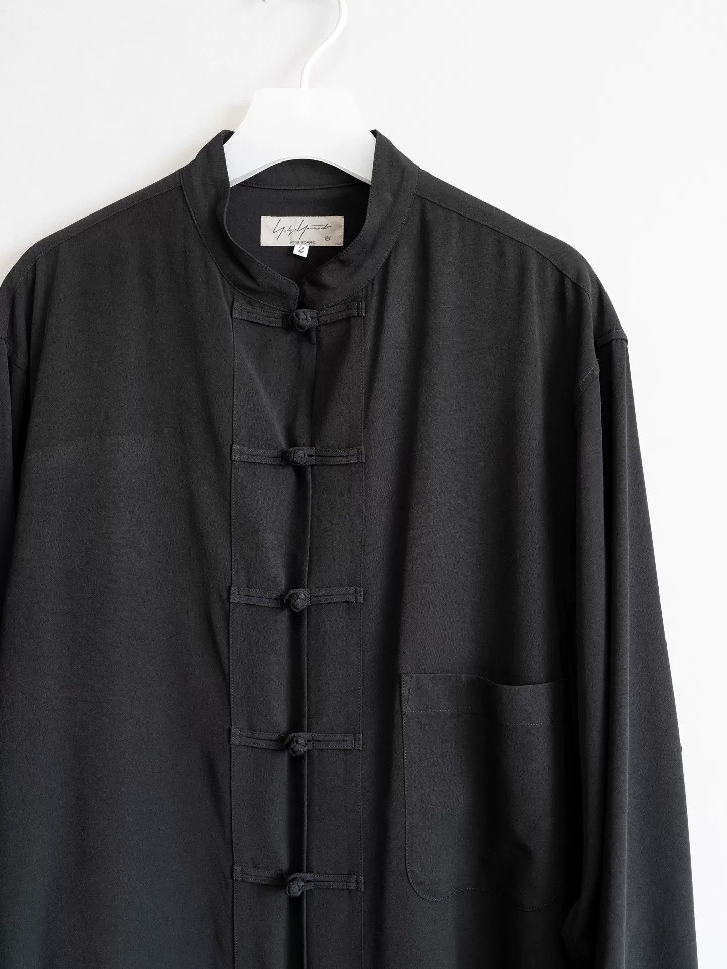 Yohji Yamamoto Yohji Yamamoto Black Button-Up Shirt Size US M / EU 48-50 / 2 - 3 Thumbnail