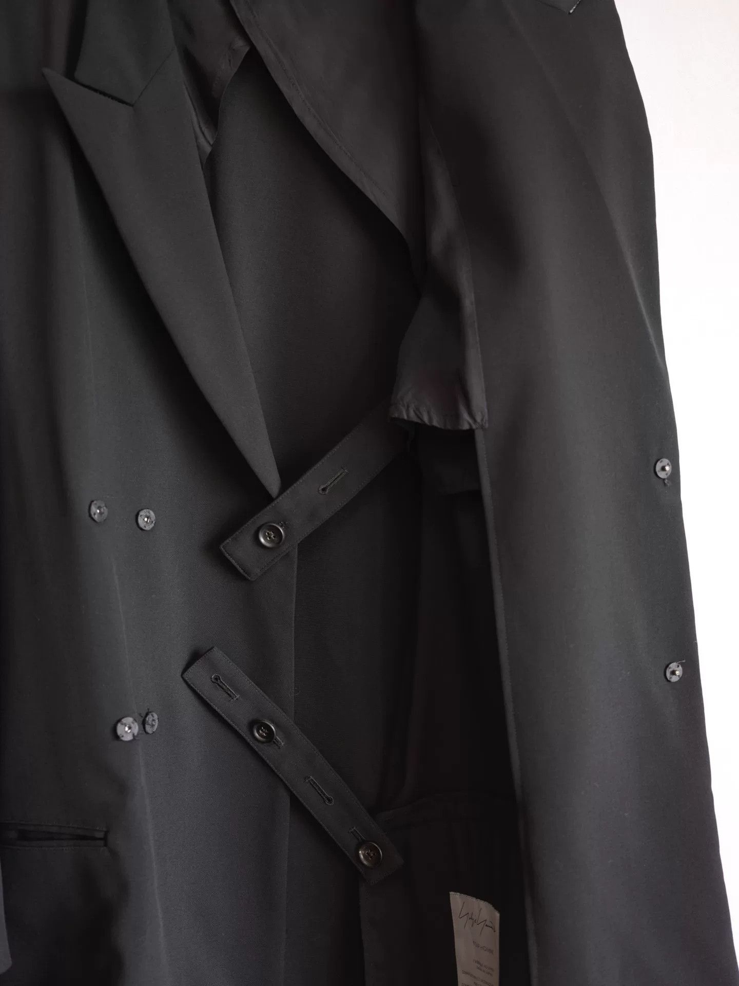 Yohji Yamamoto asymmetrical double-breasted waist jacket Size S / US 4 / IT 40 - 7 Thumbnail