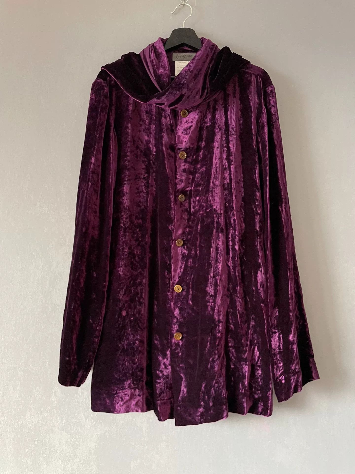 Yohji Yamamoto Yohji Yamamoto 1999AW Velvet Shirt Scarf Pair Size M / US 6-8 / IT 42-44 - 5 Thumbnail