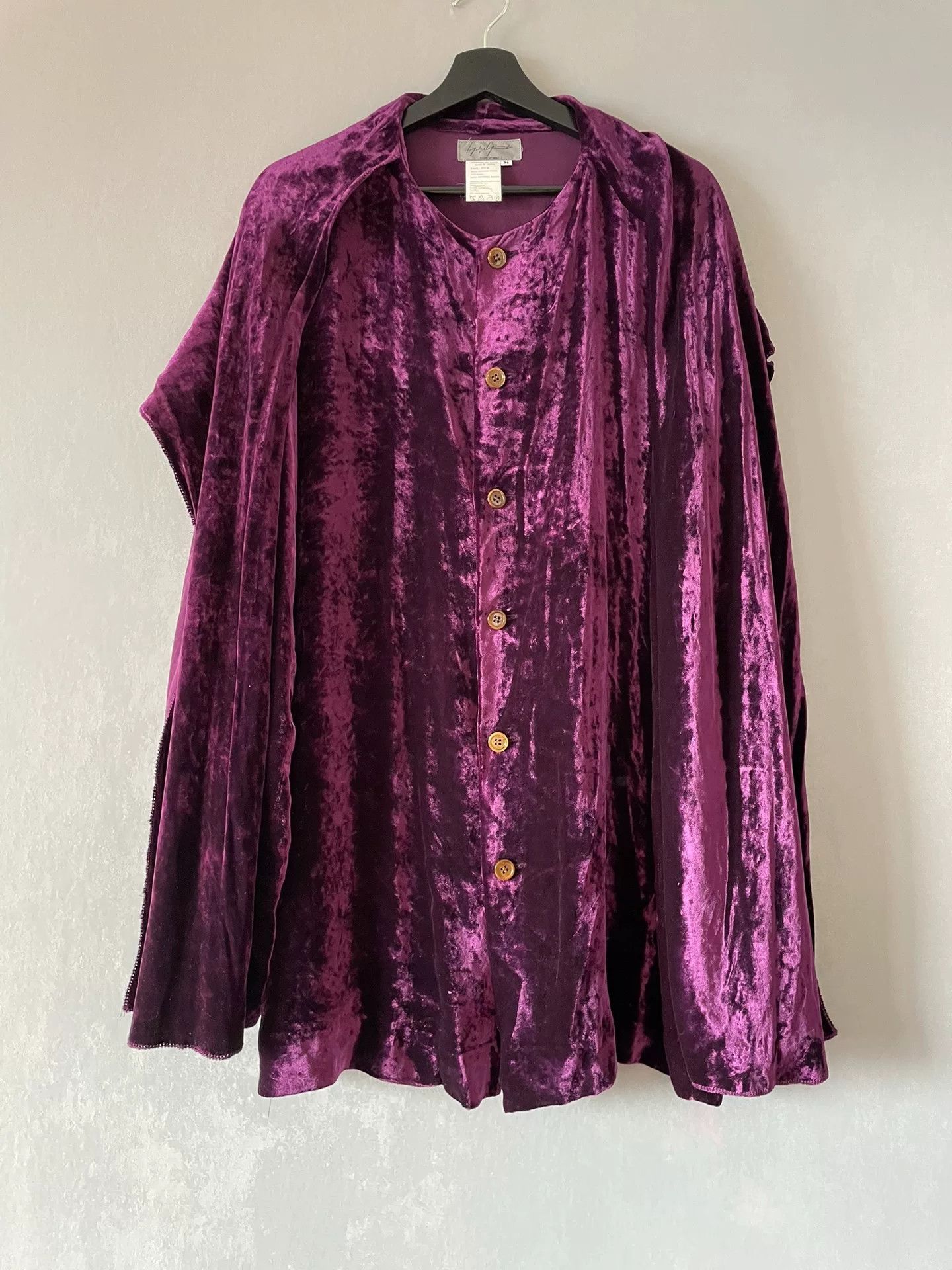 Yohji Yamamoto Yohji Yamamoto 1999AW Velvet Shirt Scarf Pair Size M / US 6-8 / IT 42-44 - 2 Thumbnail