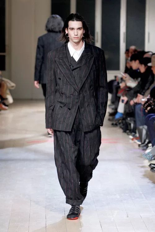 Yohji Yamamoto Yohji Yamamoto Black Red Striped Vest Size US M / EU 48-50 / 2 - 3 Thumbnail