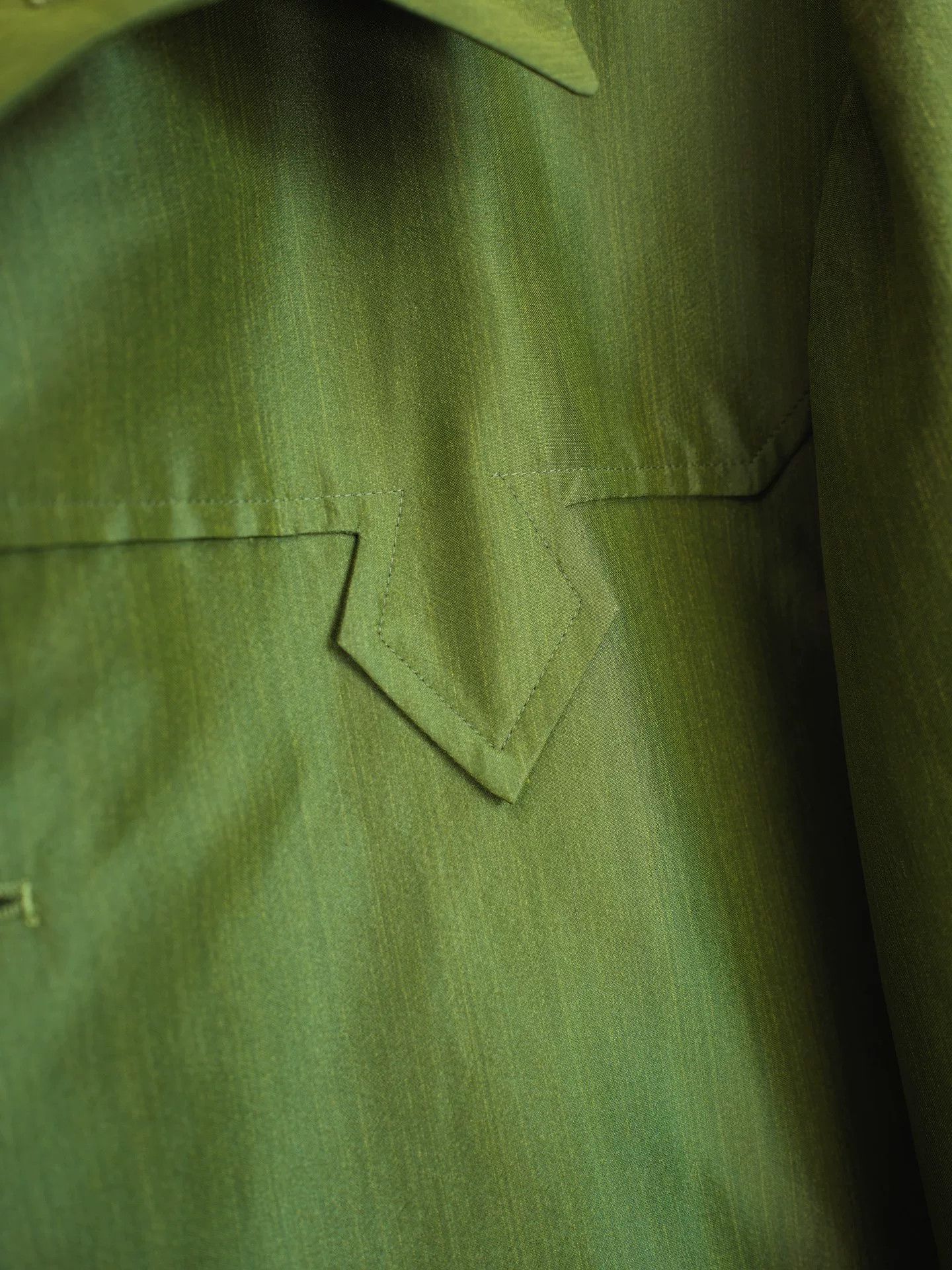 Yohji Yamamoto olive green silk blend jacket Size M / US 6-8 / IT 42-44 - 7 Thumbnail