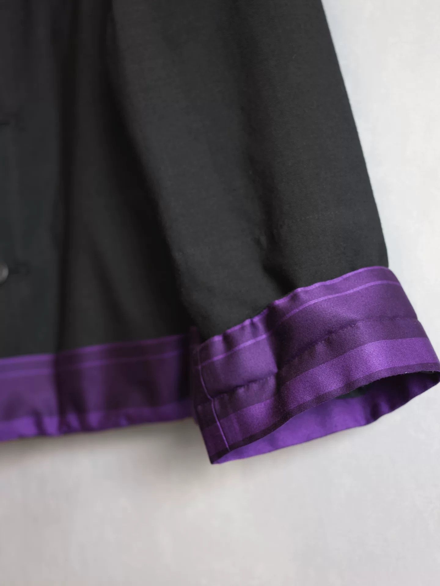 Yohji Yamamoto Yohji Yamamoto Silk Stripe Jacket Size US L / EU 52-54 / 3 - 5 Thumbnail