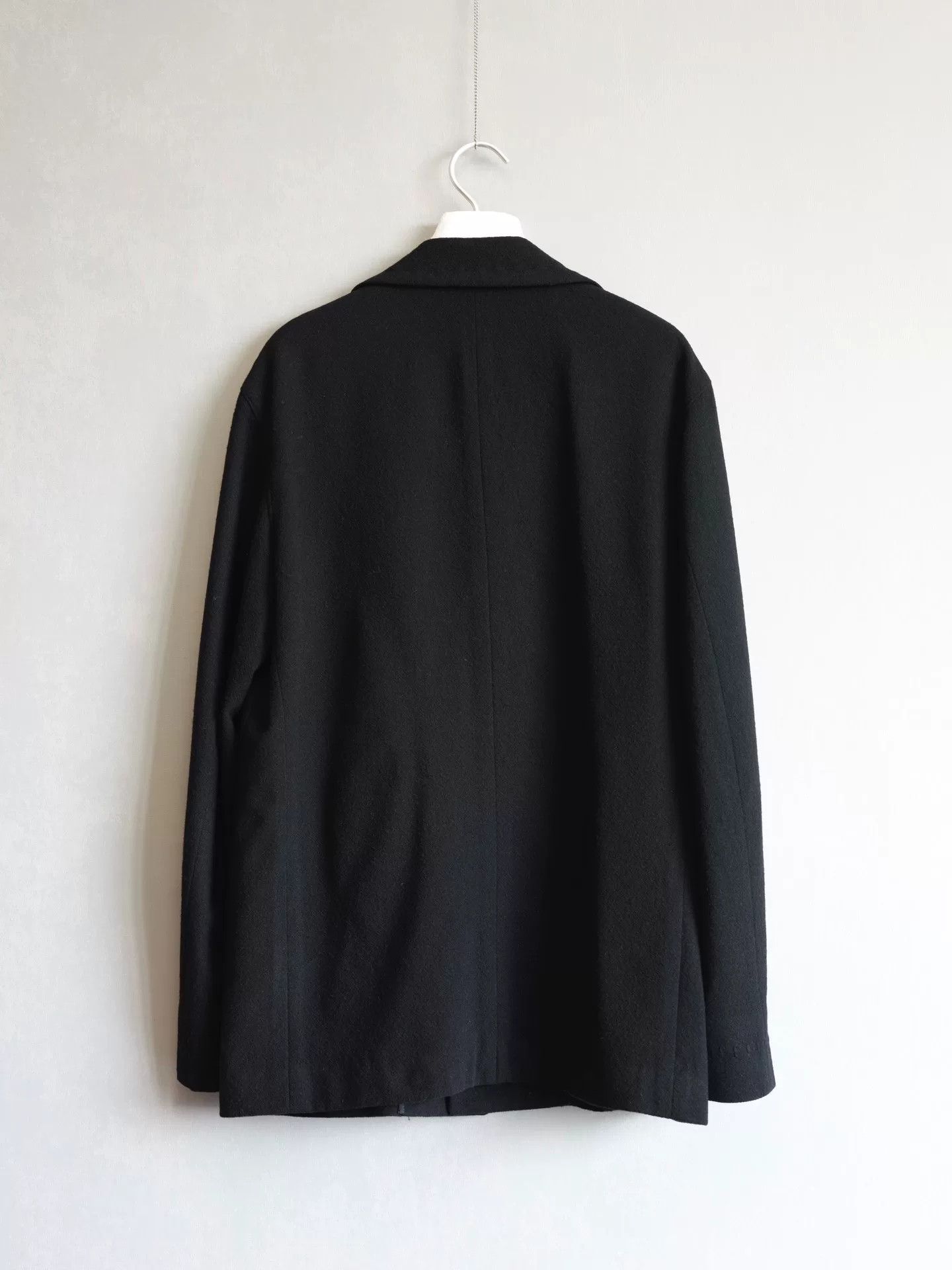 Yohji Yamamoto Yohji Yamamoto Silver Button Black Coat Size US L / EU 52-54 / 3 - 4 Thumbnail