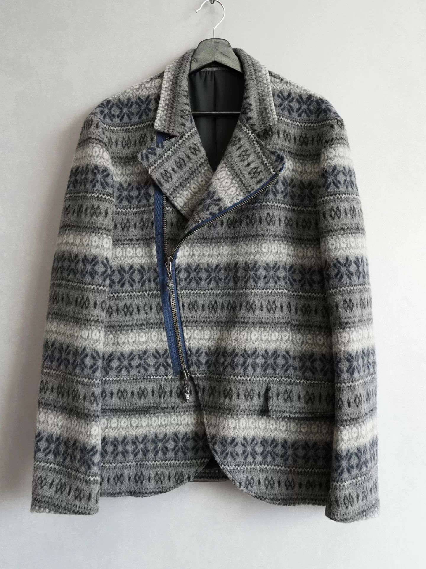 Yohji Yamamoto Yohji Yamamoto 14AW Zip Motorcycle Jacket Size US M / EU 48-50 / 2 - 2 Thumbnail