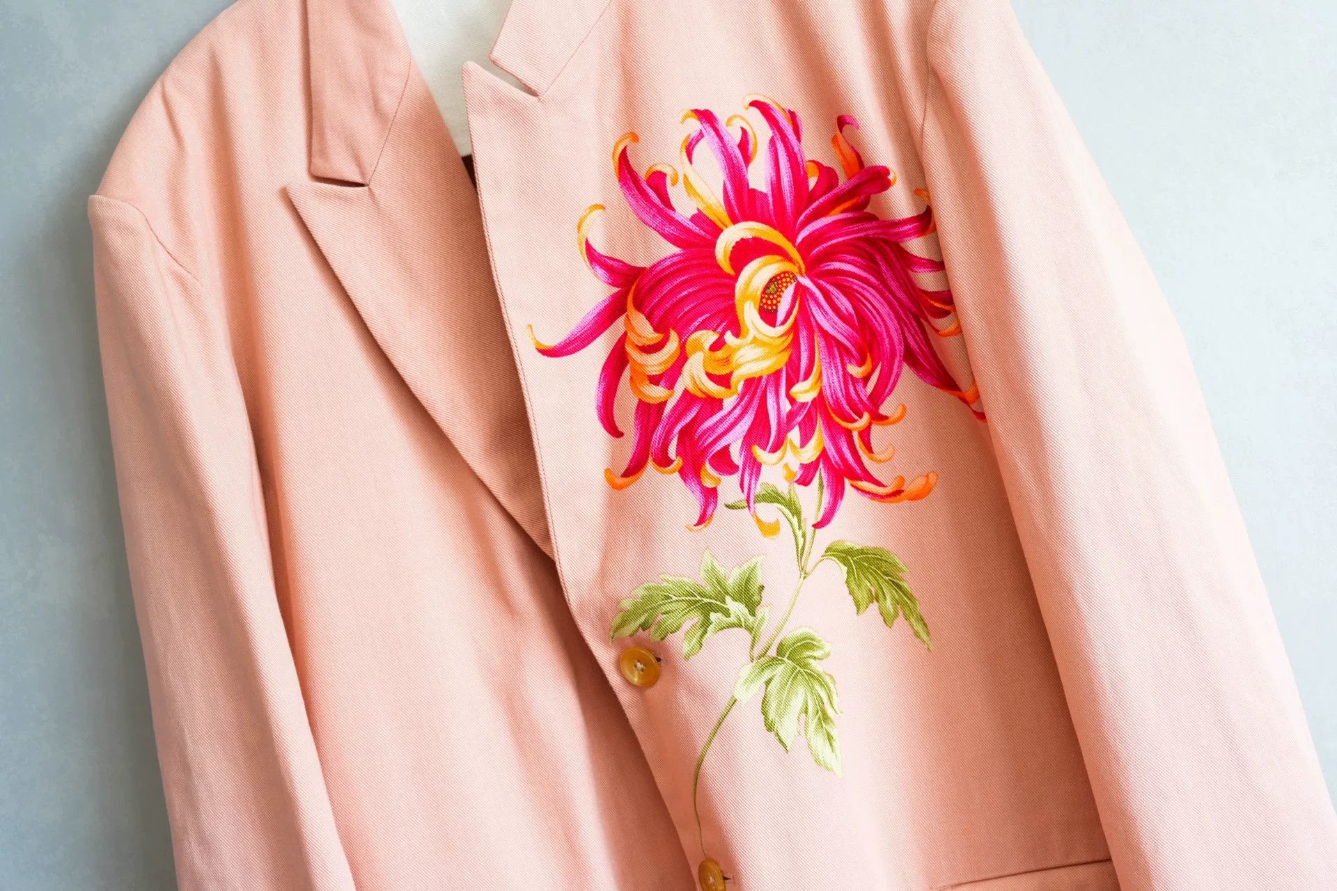 Yohji Yamamoto yohji yamamoto pink floral blazer 96ss Size M / US 6-8 / IT 42-44 - 4 Thumbnail