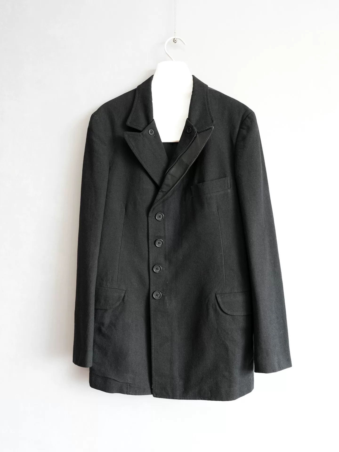 Yohji Yamamoto black zip front jacket by yohji yamamoto Size US M / EU 48-50 / 2 - 3 Thumbnail