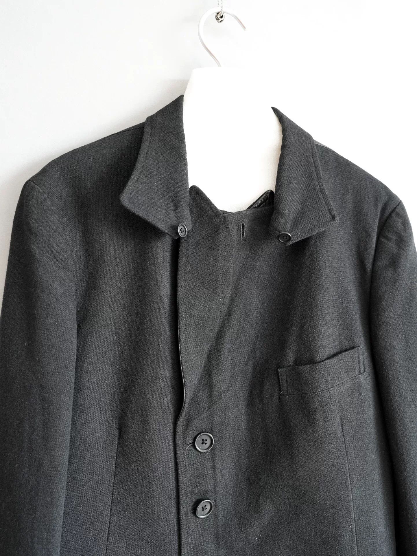 Yohji Yamamoto black zip front jacket by yohji yamamoto Size US M / EU 48-50 / 2 - 5 Thumbnail