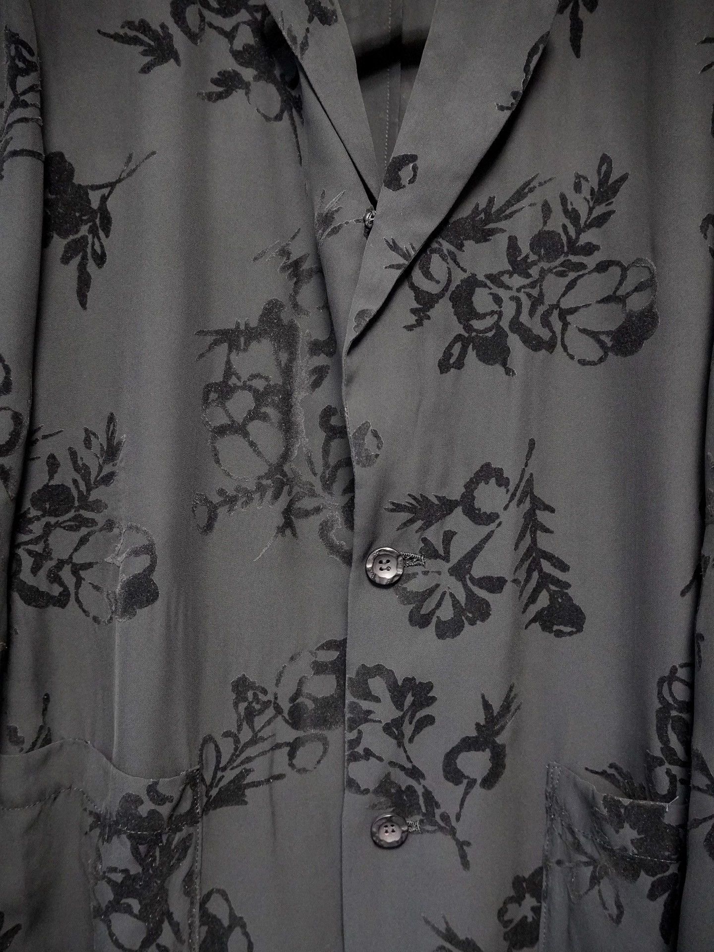 Yohji Yamamoto yohji yamamoto floral velvet blazer Size M / US 6-8 / IT 42-44 - 4 Thumbnail