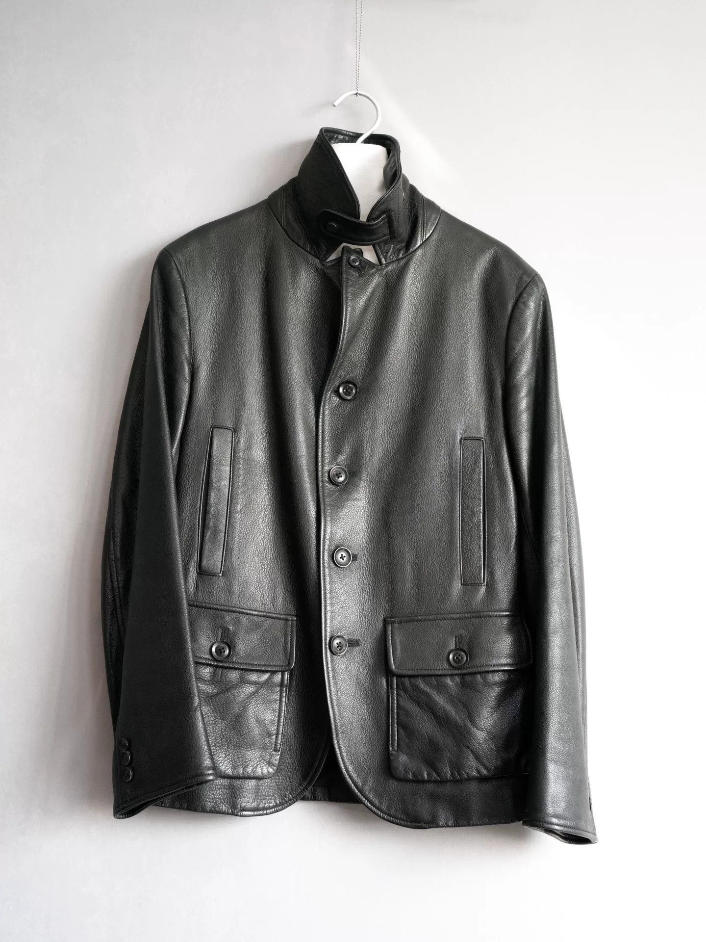 Yohji Yamamoto yohji yamamoto buffalo leather multi-pocket jacket Size US M / EU 48-50 / 2 - 2 Thumbnail