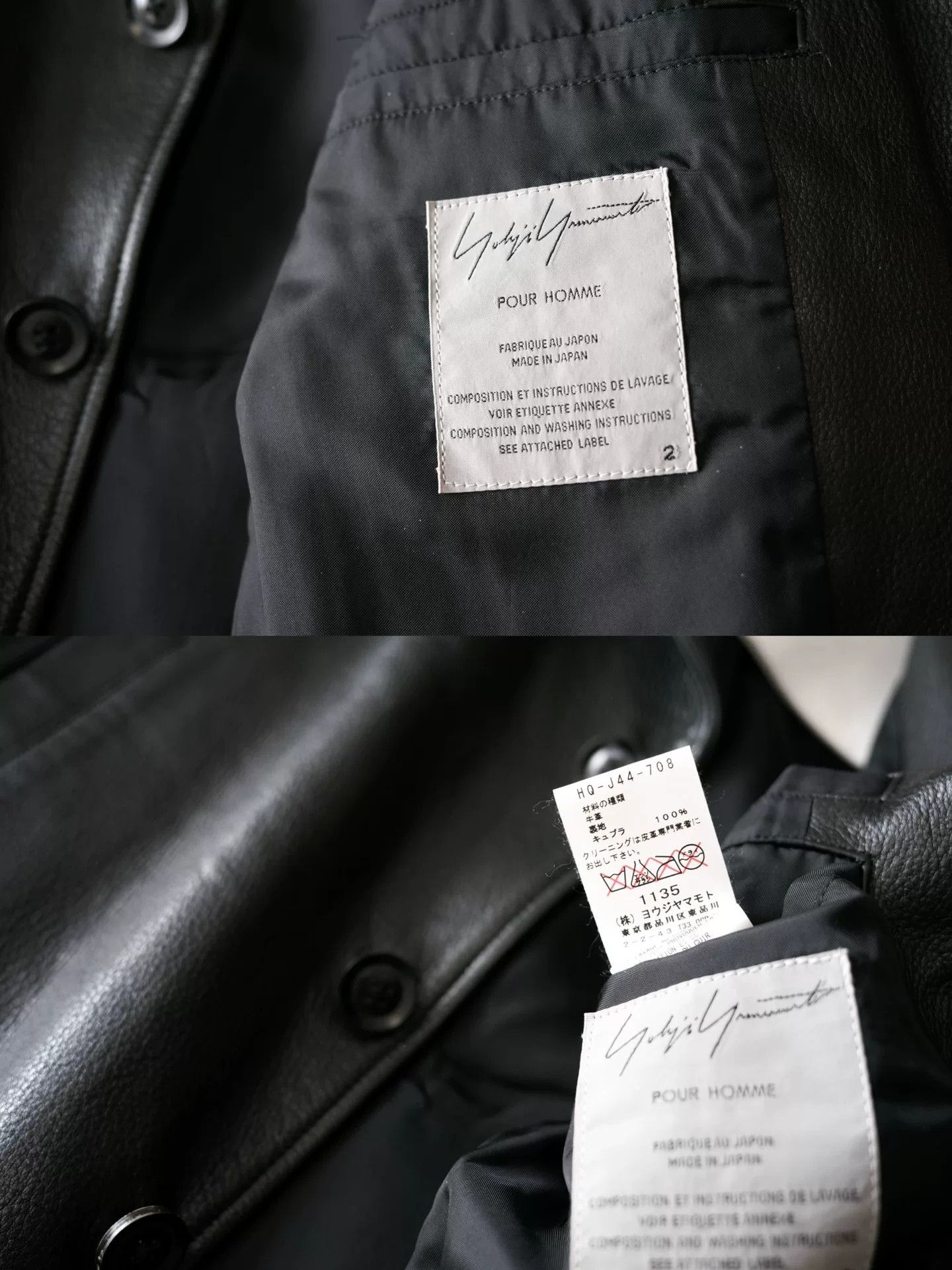 Yohji Yamamoto yohji yamamoto buffalo leather multi-pocket jacket Size US M / EU 48-50 / 2 - 6 Thumbnail