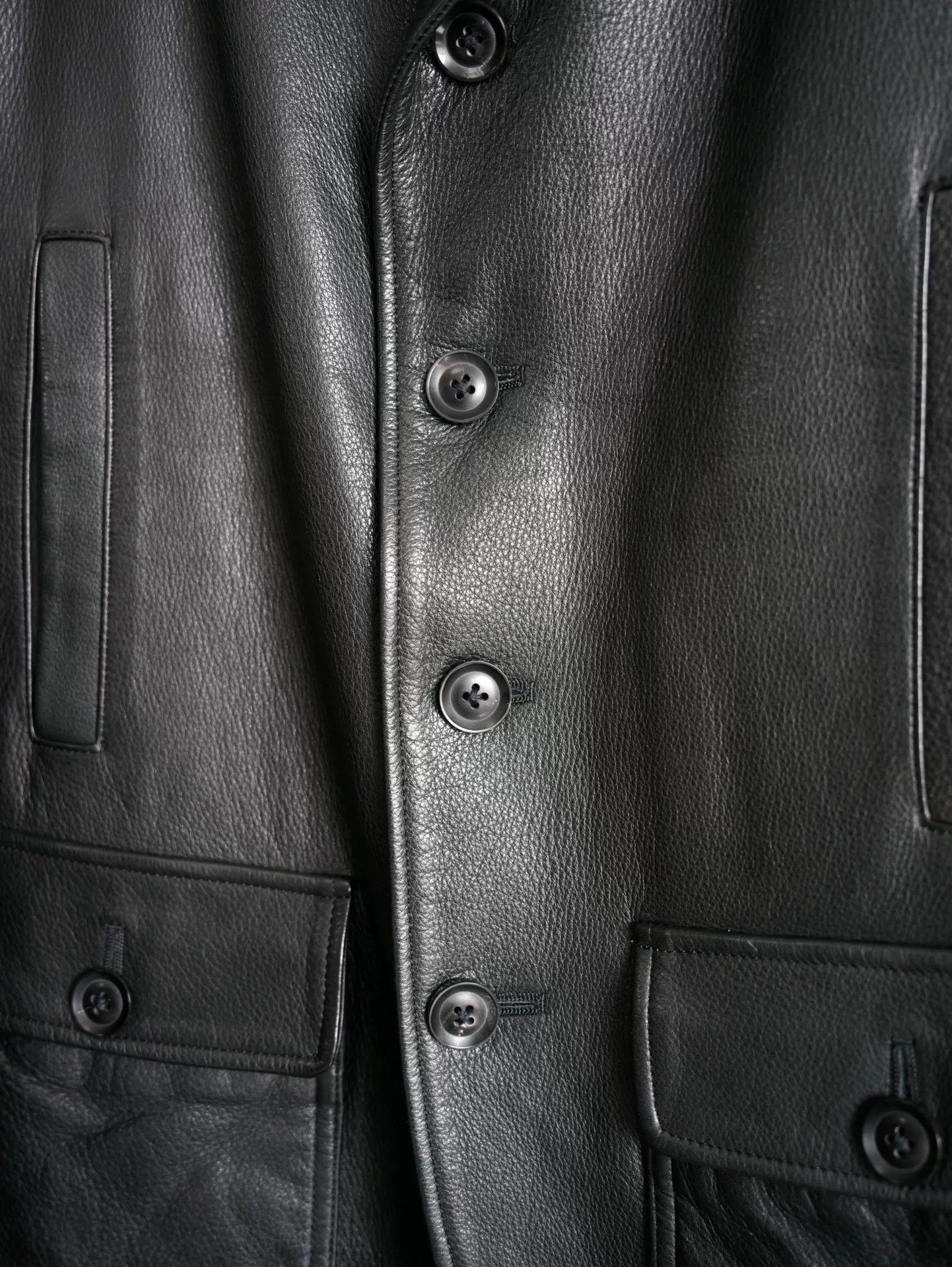 Yohji Yamamoto yohji yamamoto buffalo leather multi-pocket jacket Size US M / EU 48-50 / 2 - 5 Thumbnail