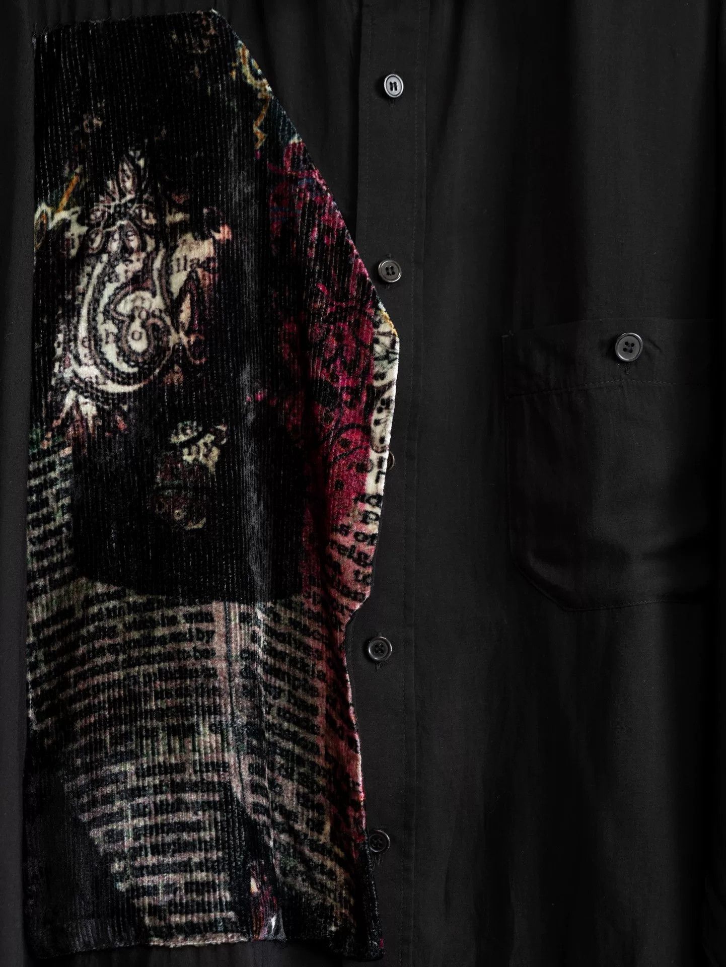 Yohji Yamamoto yohji yamamoto velvet pattern panel shirt Size US M / EU 48-50 / 2 - 5 Thumbnail