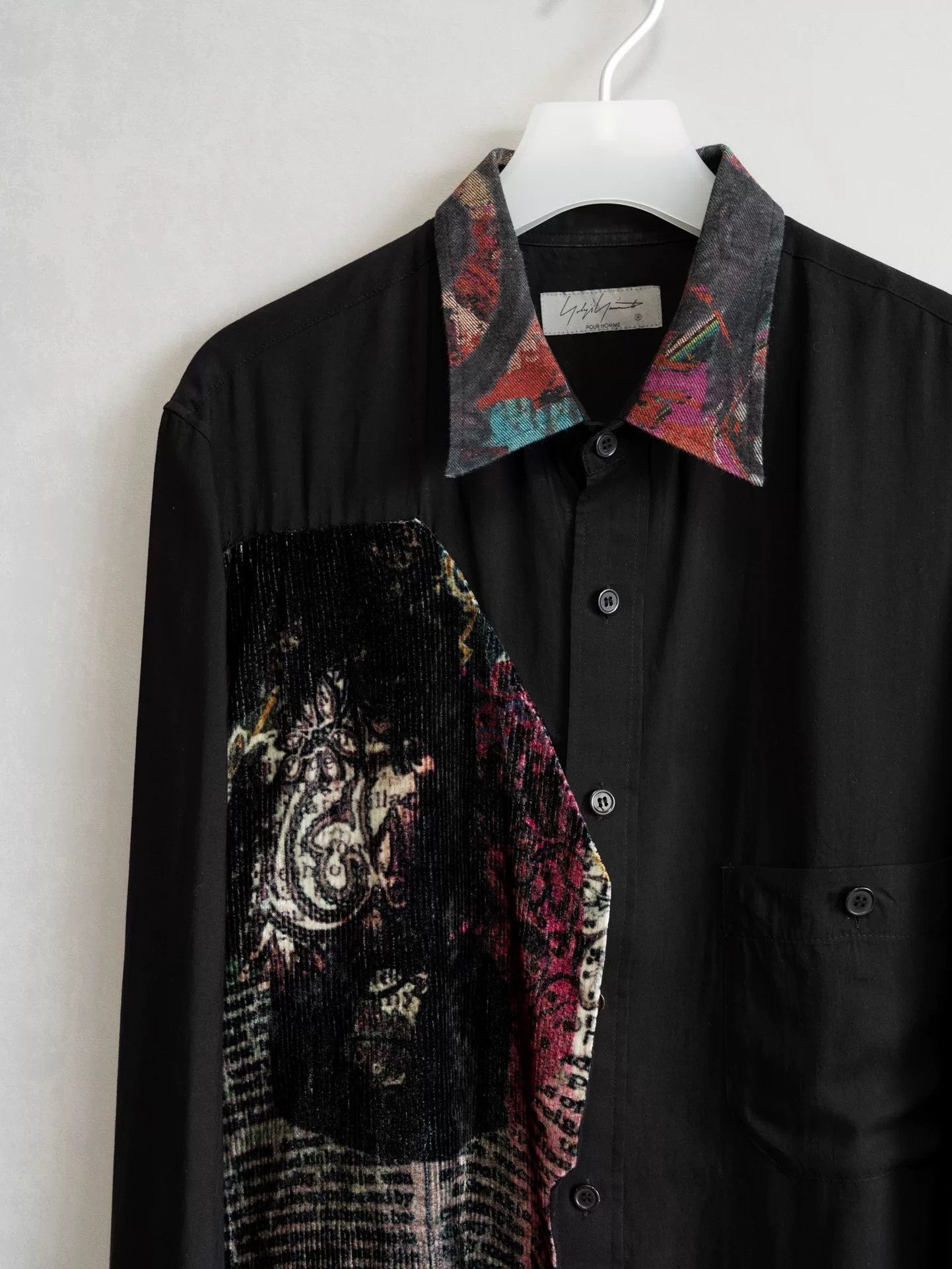 Yohji Yamamoto yohji yamamoto velvet pattern panel shirt Size US M / EU 48-50 / 2 - 4 Thumbnail