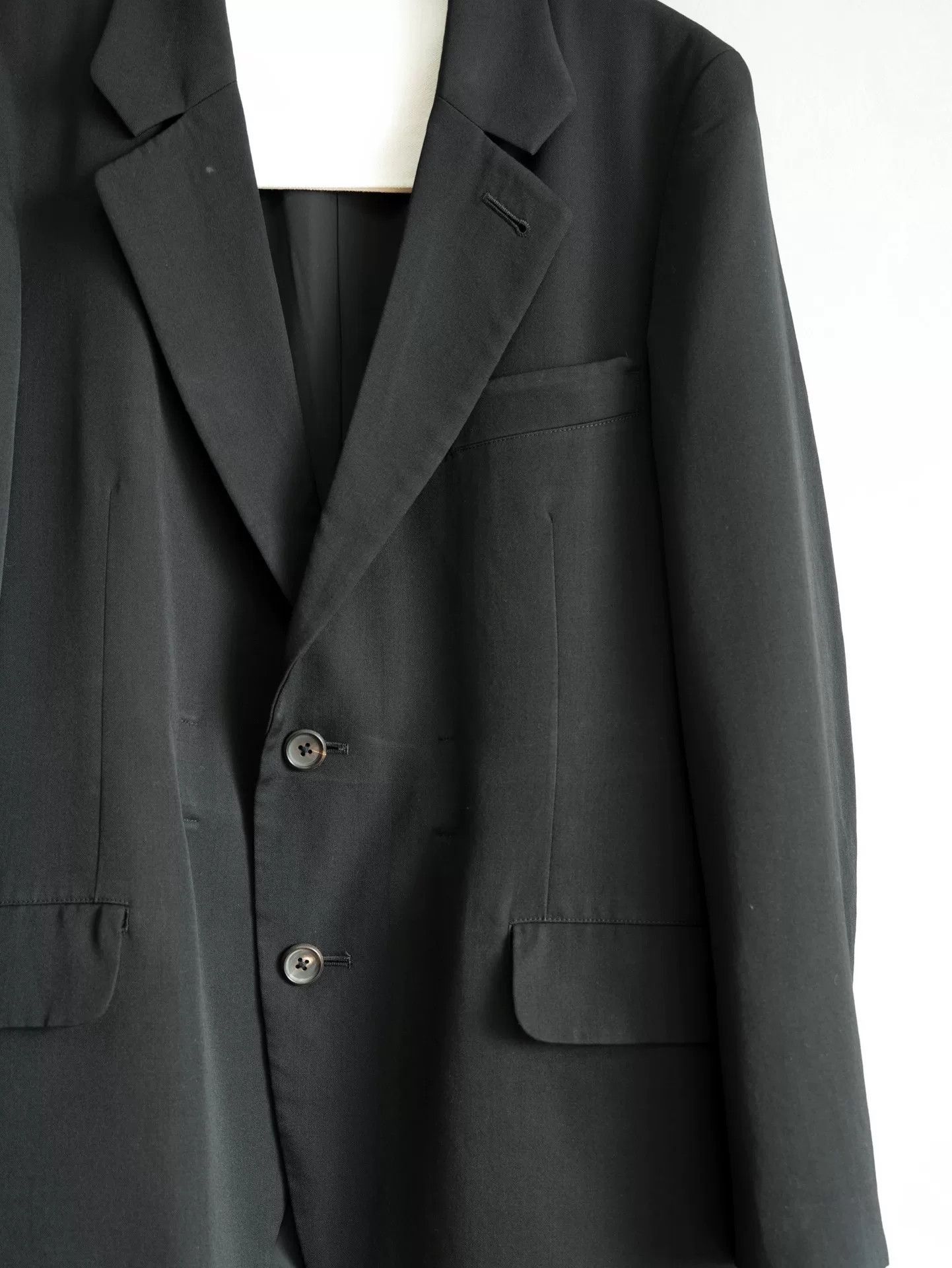 Yohji Yamamoto black Yohji Yamamoto tie jacket Size US S / EU 44-46 / 1 - 6 Thumbnail