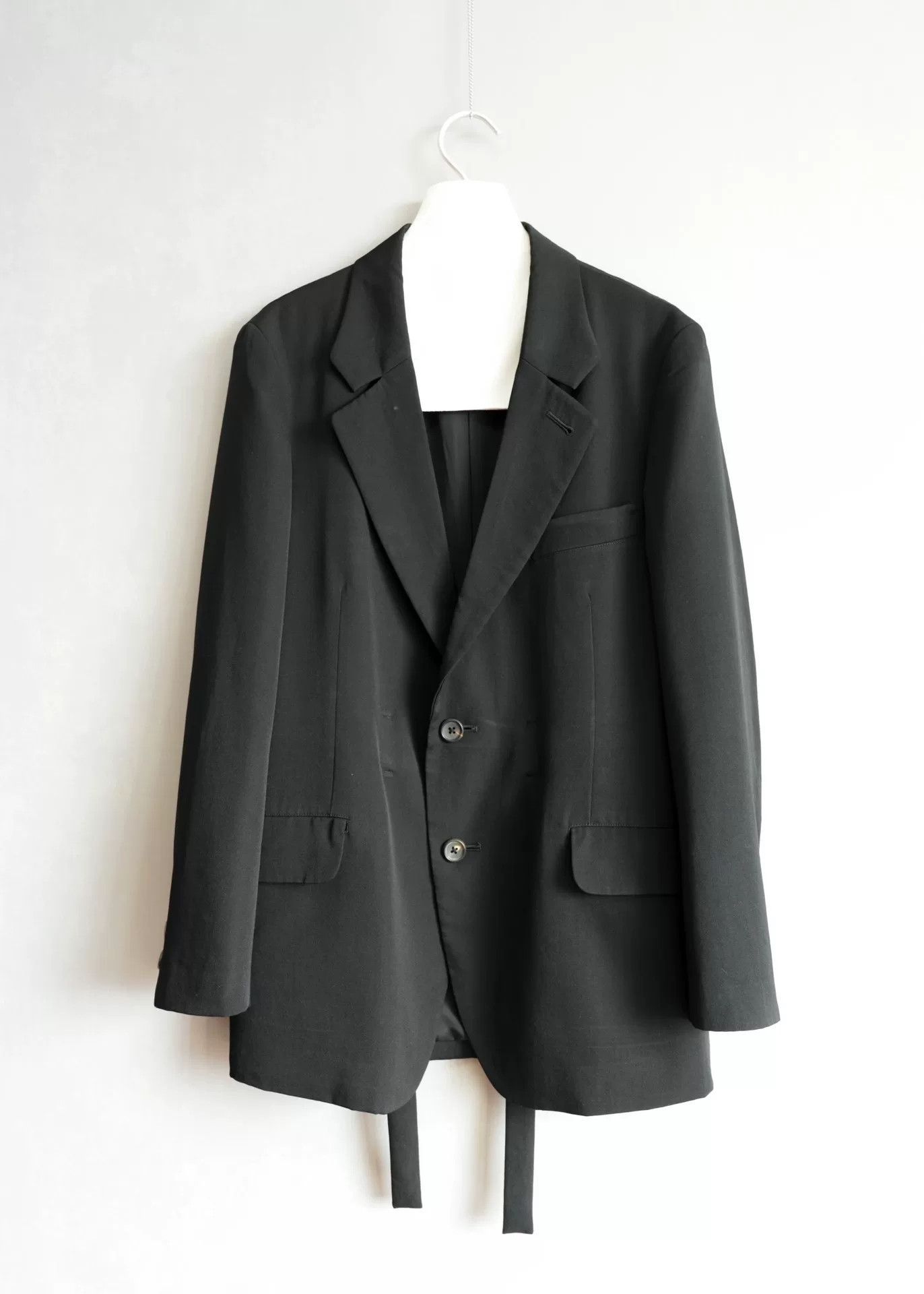 Yohji Yamamoto black Yohji Yamamoto tie jacket Size US S / EU 44-46 / 1 - 2 Thumbnail