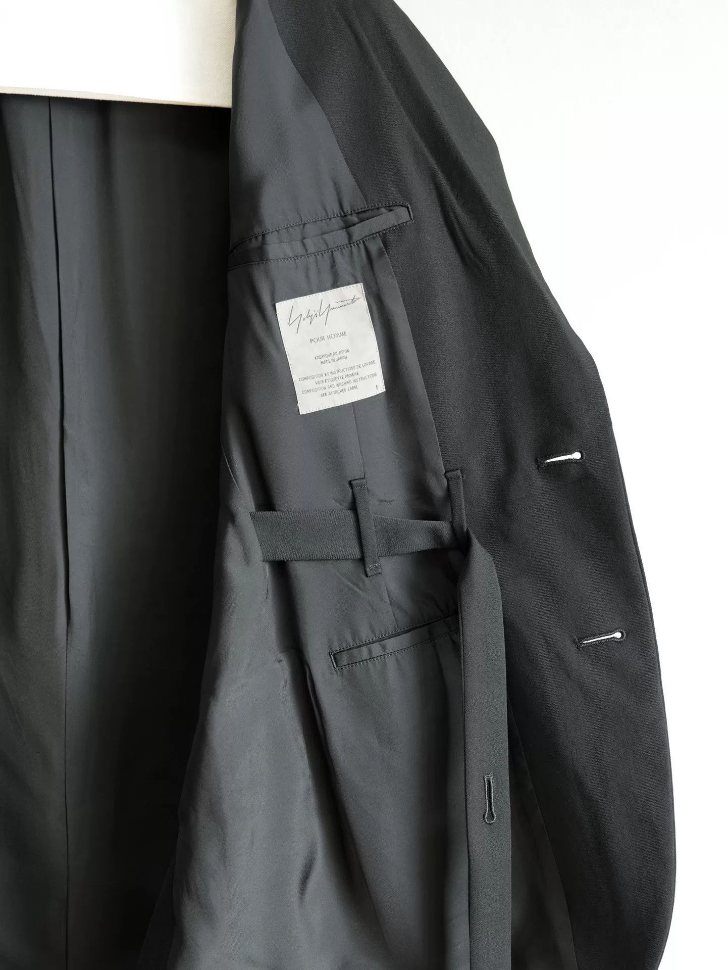 Yohji Yamamoto black Yohji Yamamoto tie jacket Size US S / EU 44-46 / 1 - 7 Thumbnail