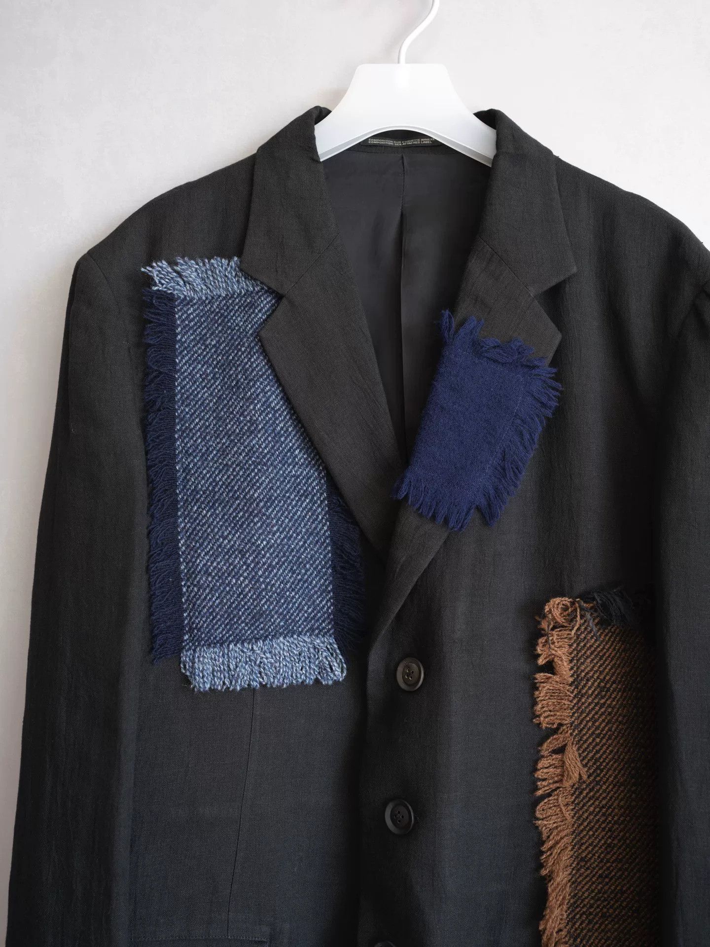 Yohji Yamamoto Yohji Yamamoto Patchwork Pleated Jacket Size US L / EU 52-54 / 3 - 3 Thumbnail
