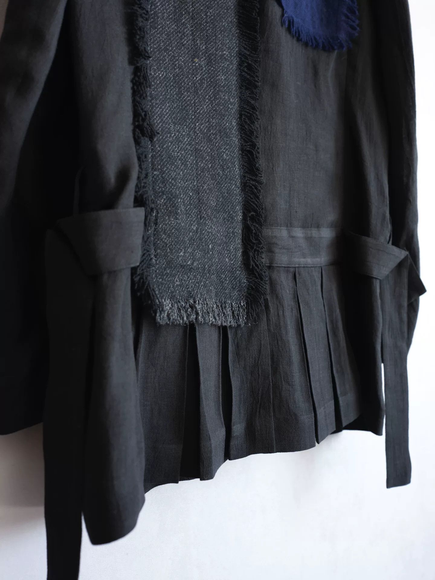 Yohji Yamamoto Yohji Yamamoto Patchwork Pleated Jacket Size US L / EU 52-54 / 3 - 7 Thumbnail