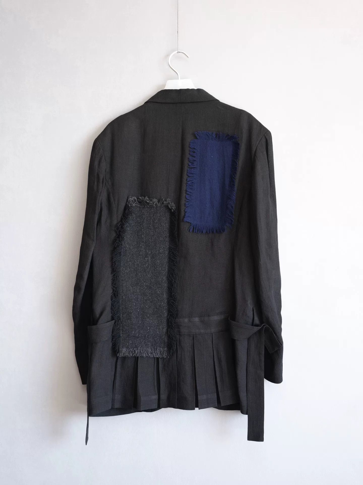 Yohji Yamamoto Yohji Yamamoto Patchwork Pleated Jacket Size US L / EU 52-54 / 3 - 2 Thumbnail