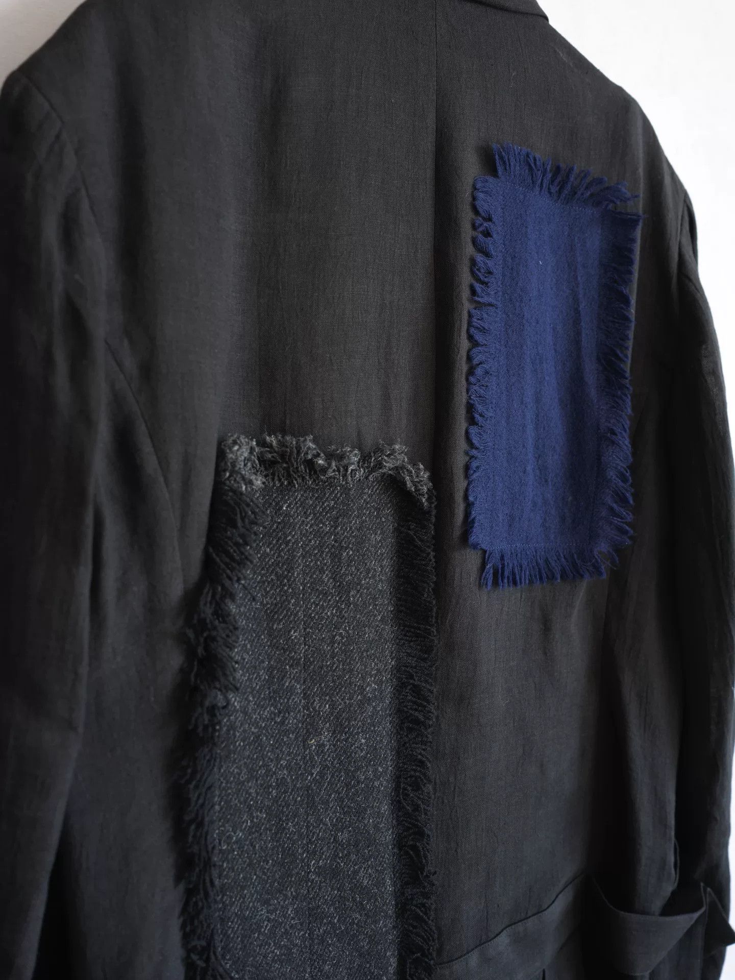 Yohji Yamamoto Yohji Yamamoto Patchwork Pleated Jacket Size US L / EU 52-54 / 3 - 6 Thumbnail