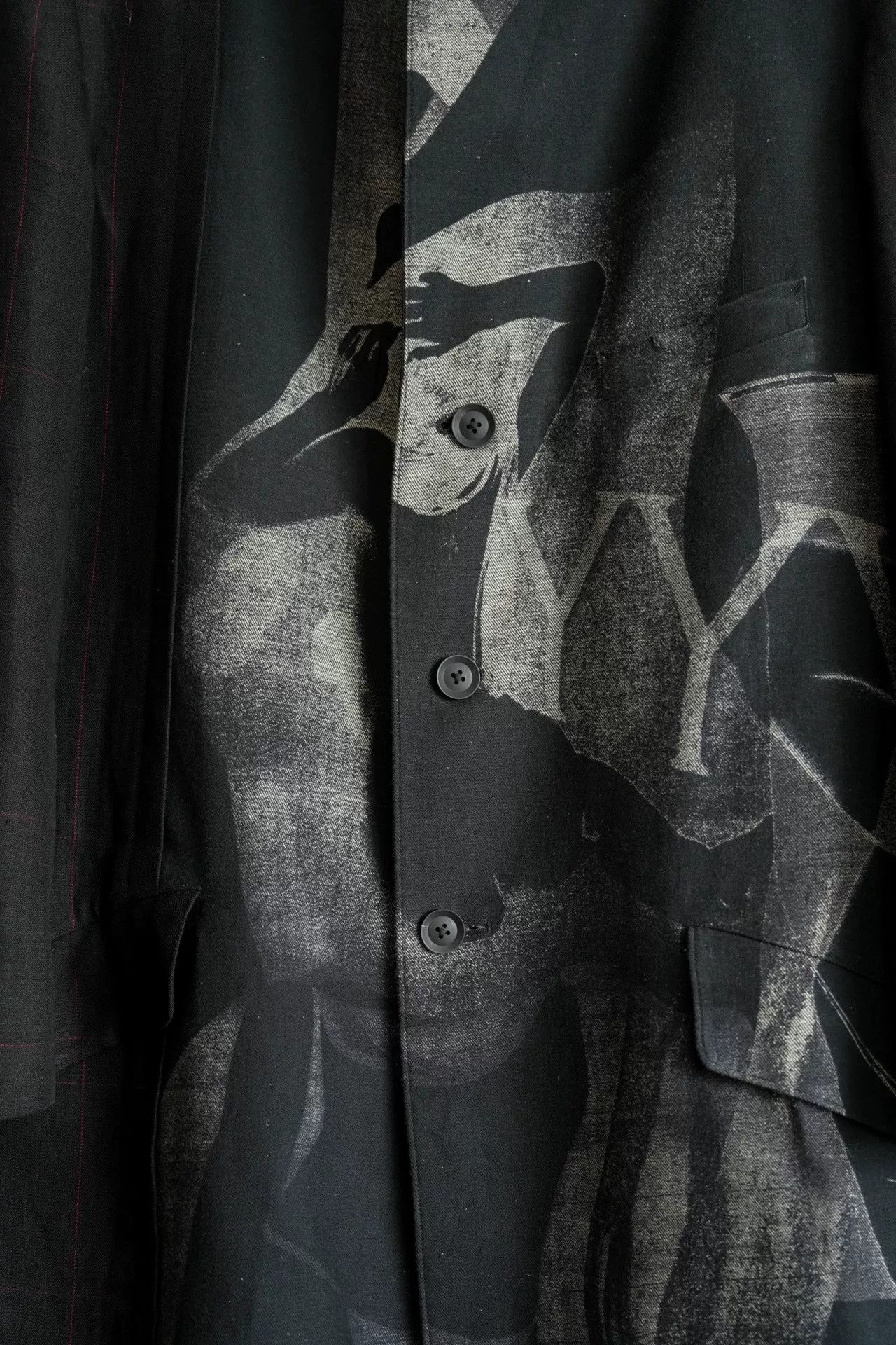 Yohji Yamamoto Yohji Yamamoto Linen Pattern Coat 23SS Size US M / EU 48-50 / 2 - 4 Thumbnail