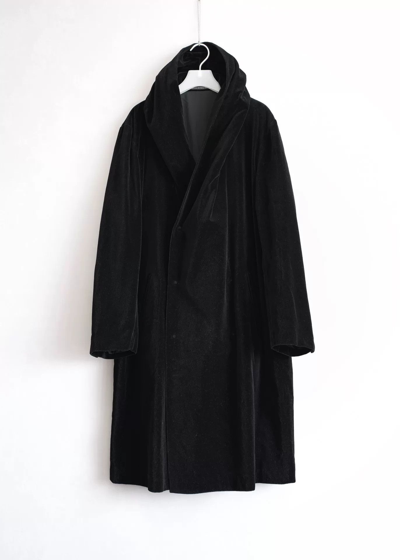 Yohji Yamamoto Yohji Yamamoto Velvet Hooded Coat Size US L / EU 52-54 / 3 - 3 Thumbnail